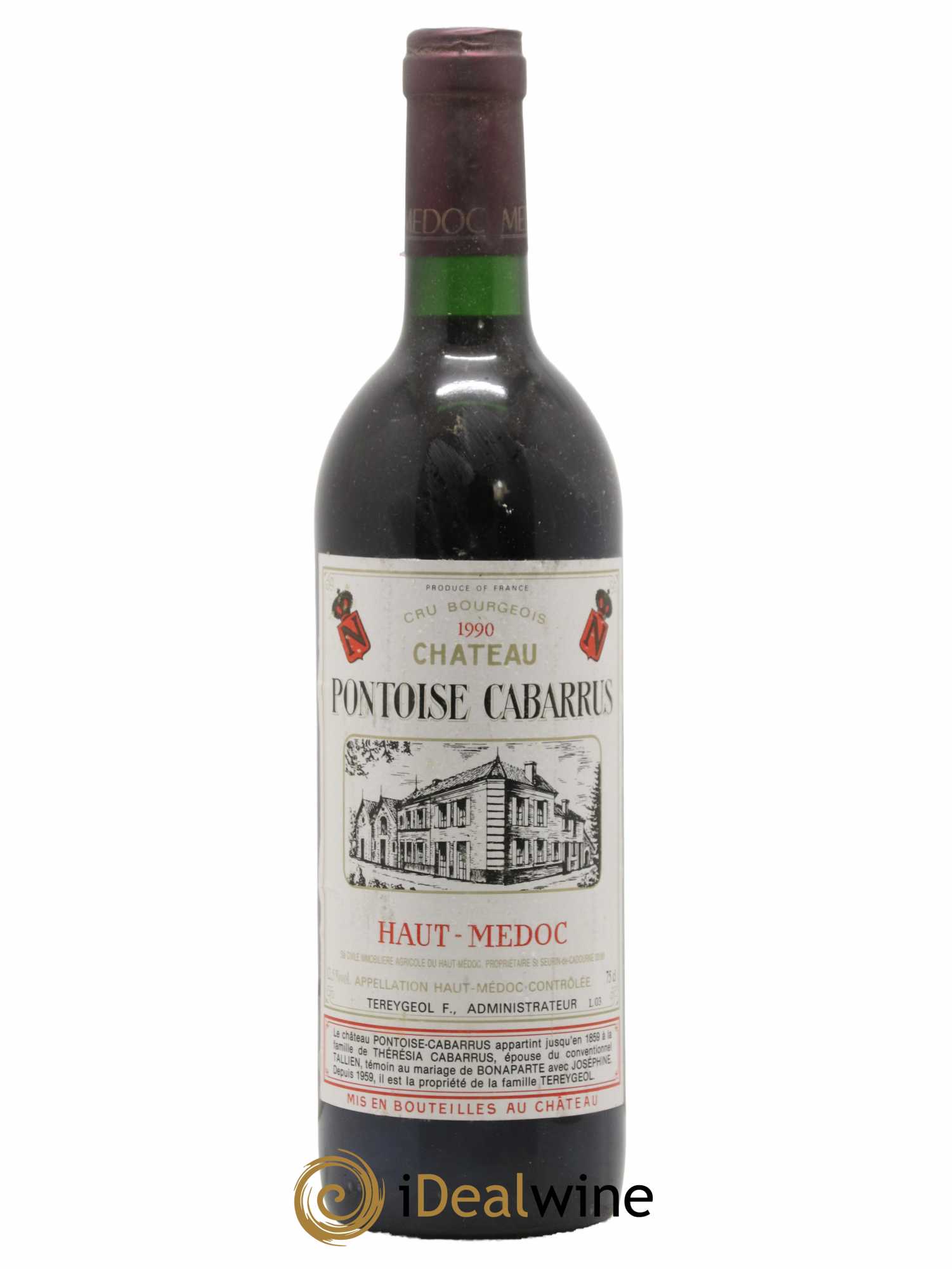 Château Pontoise Cabarrus Cru Bourgeois 1990 - Lot de 1 bouteille - 0