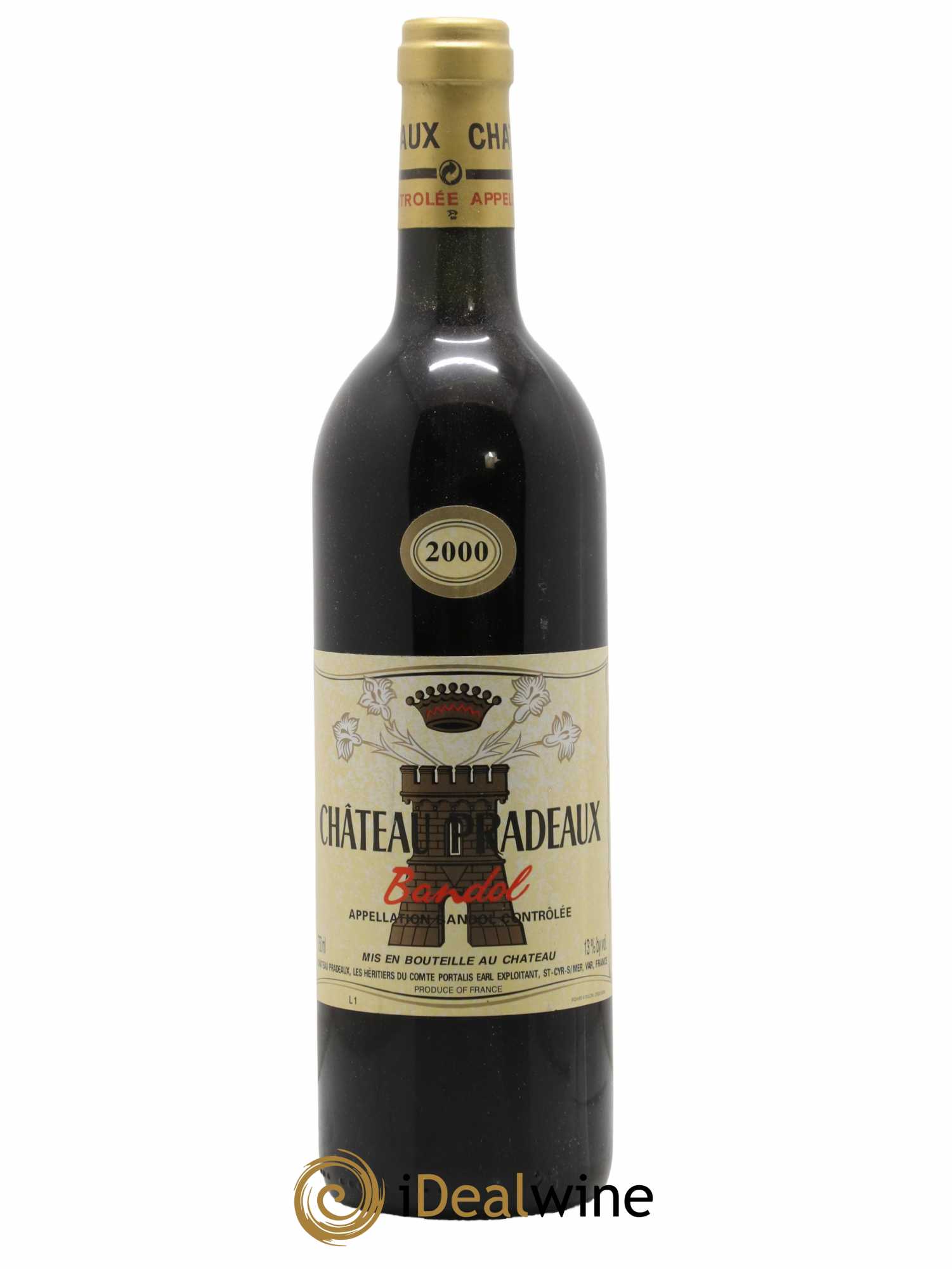 Bandol Château Pradeaux Famille Portalis 2000 - Lot de 1 bouteille - 0