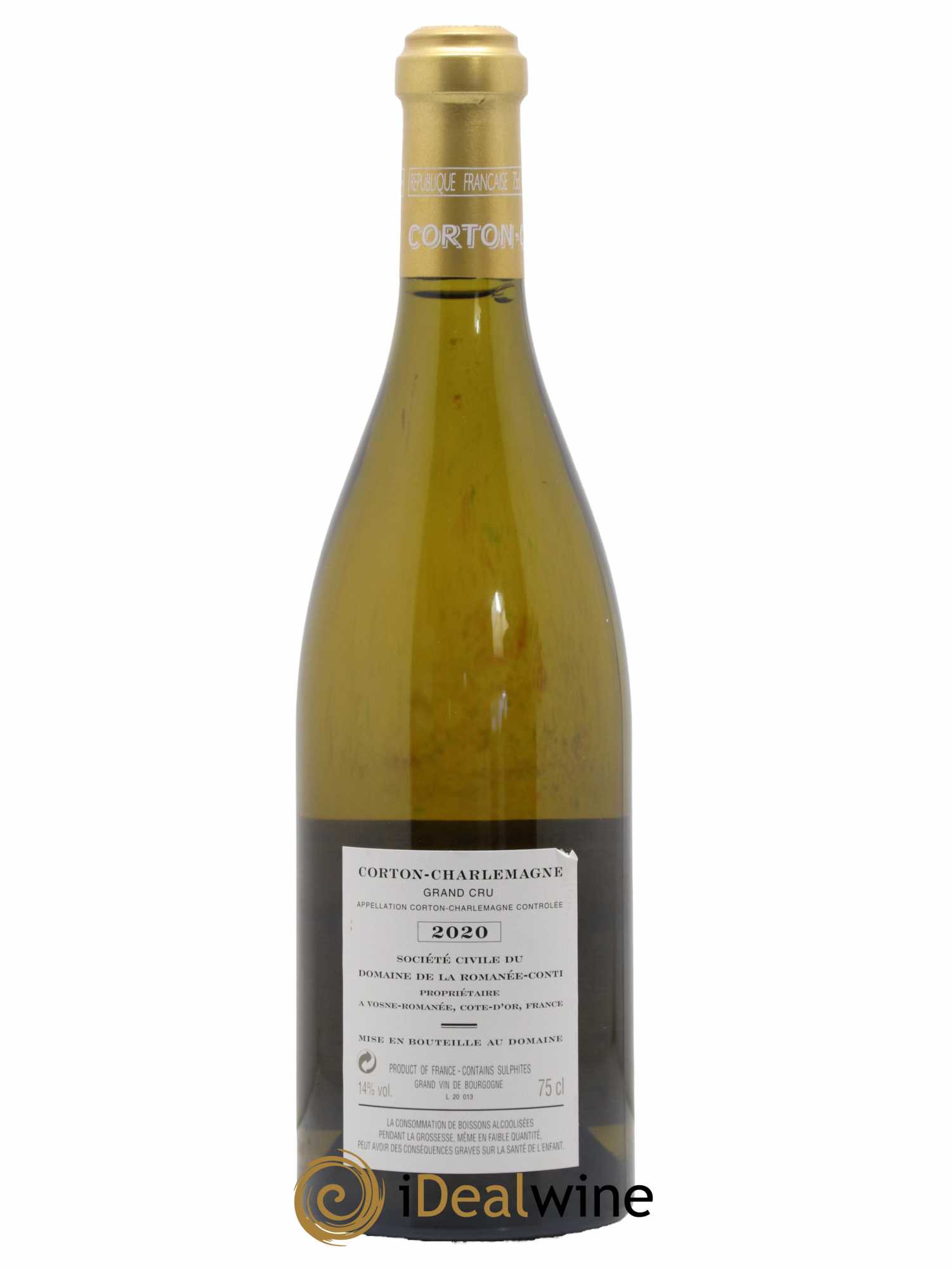 Corton-Charlemagne Grand Cru Domaine de la Romanée-Conti 2020 - Lot de 1 bouteille - 1
