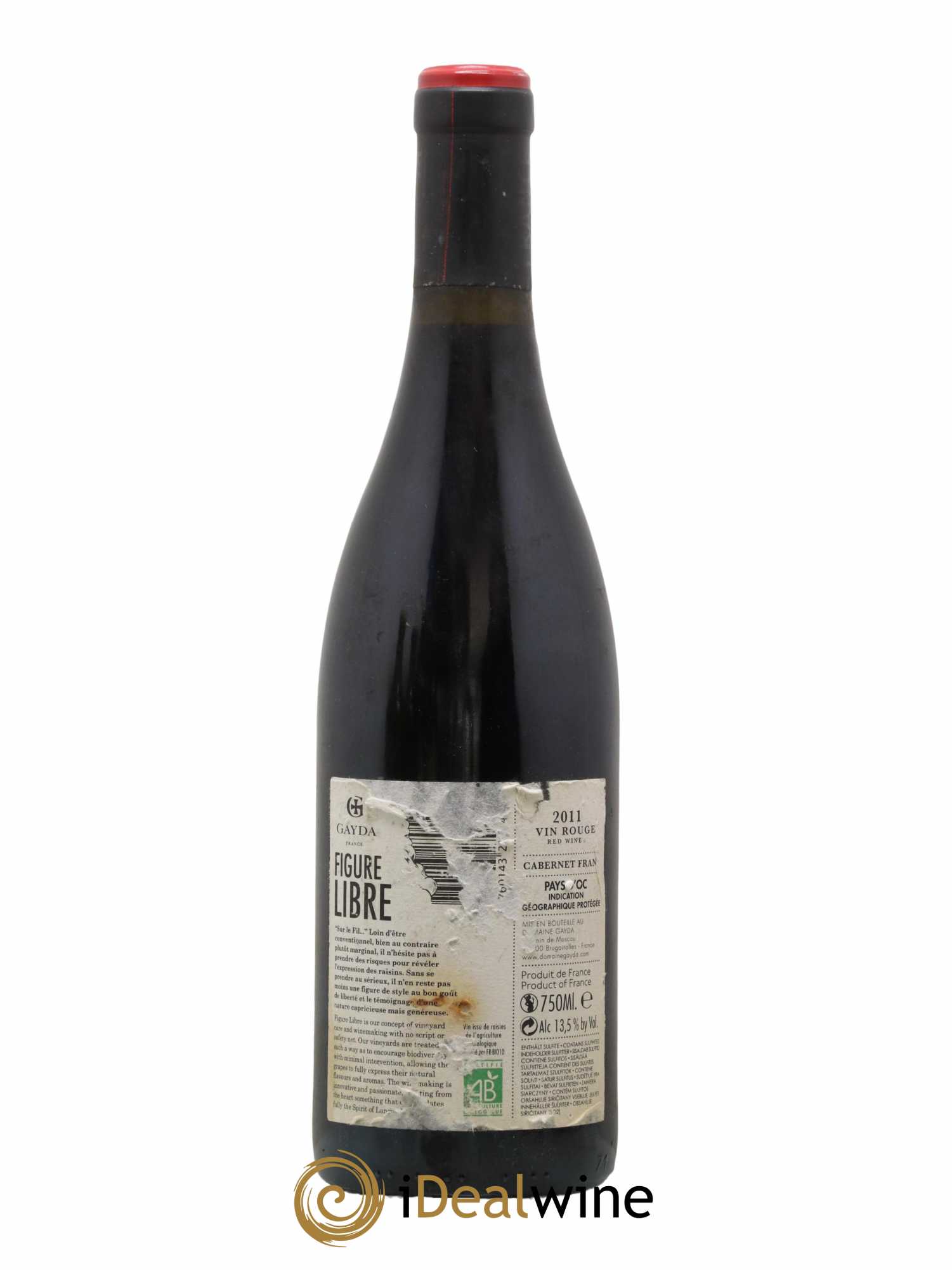 Vin de France Igp Pays d'Oc Figure Libre Domaine Gayda 2011 - Lot of 1 bottle - 1