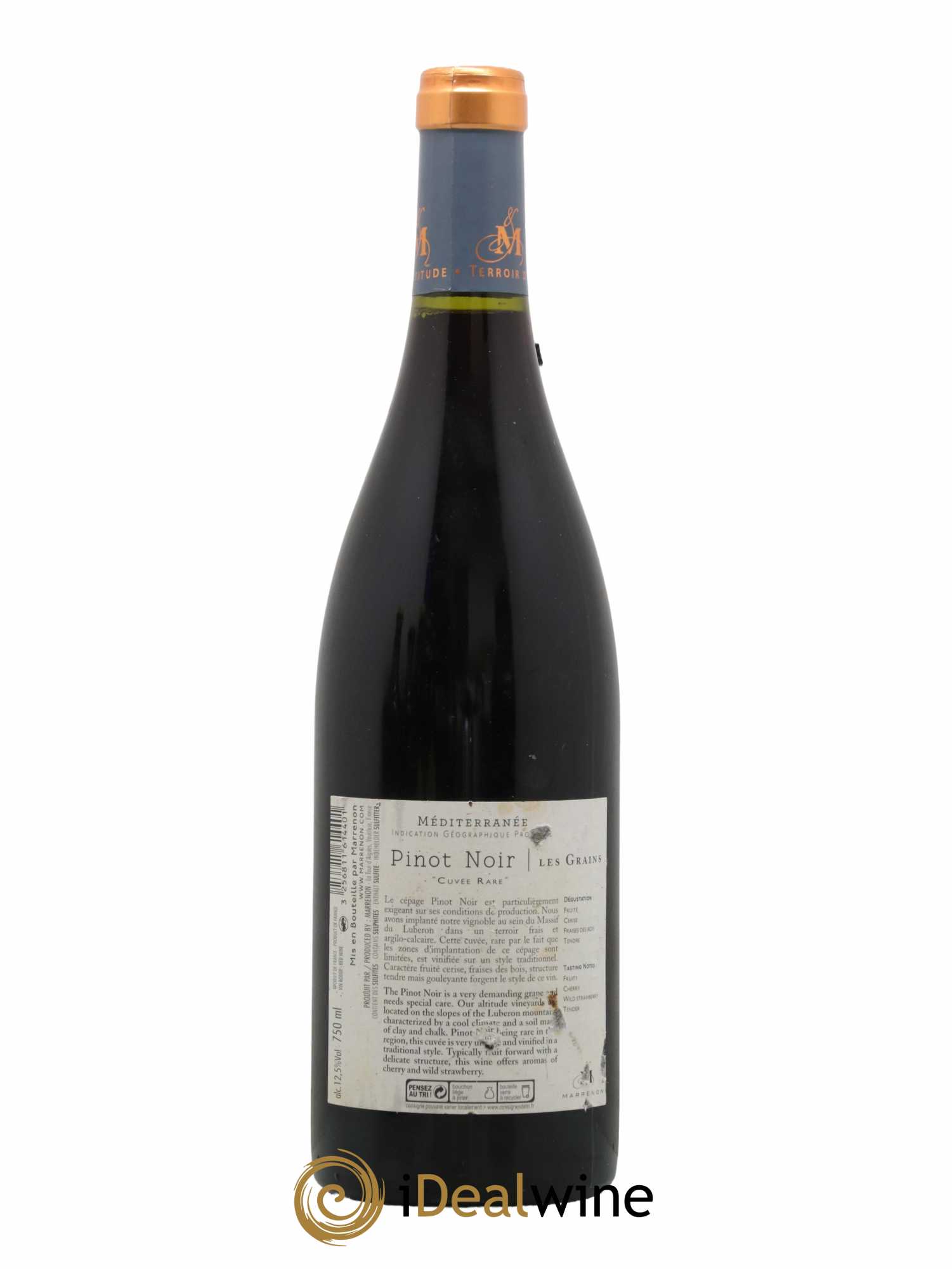 Divers Igp Mediterranee Les Grains Marrenon Cuvée Rare 2016 - Lot de 1 bouteille - 1