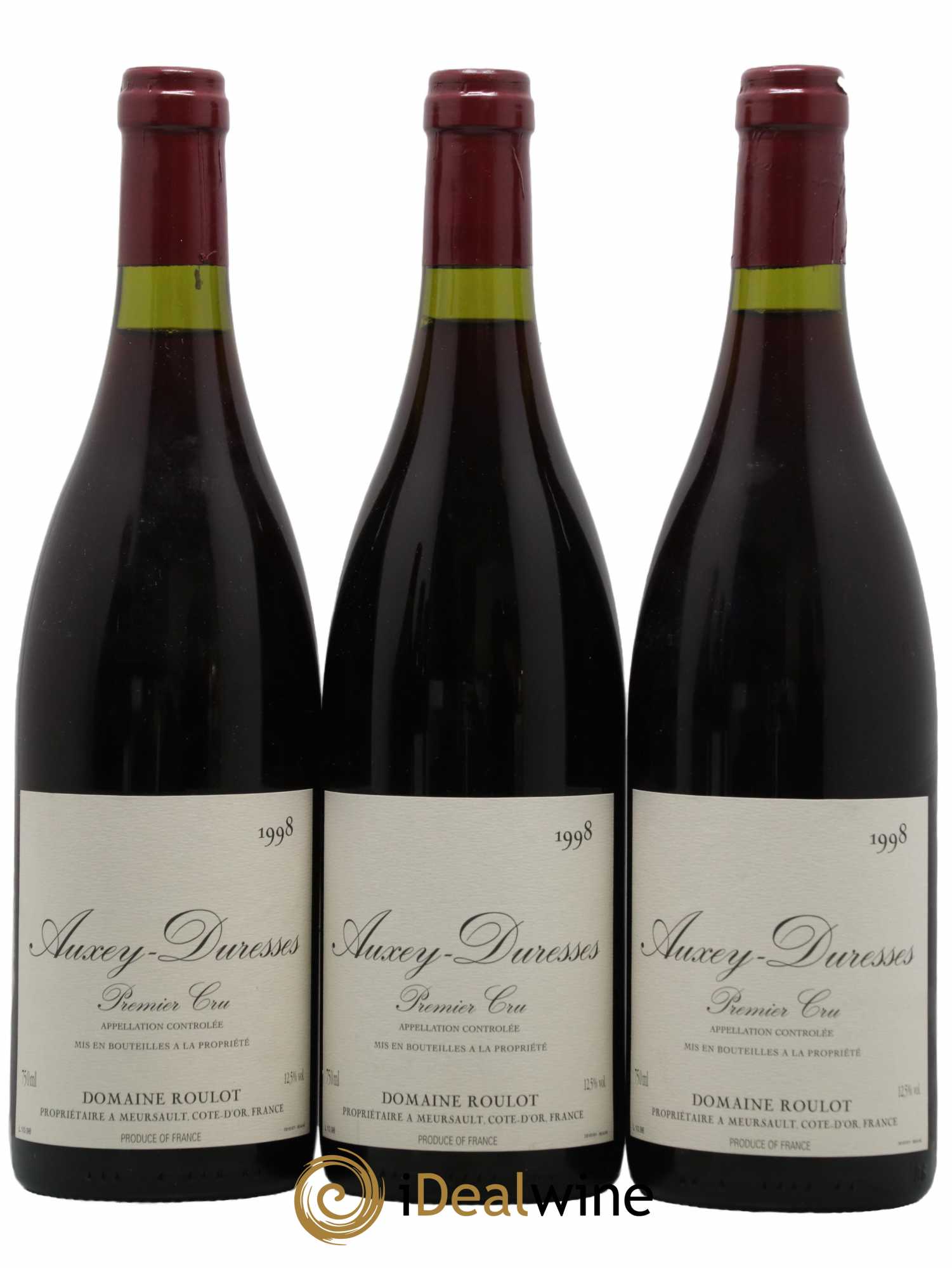 Auxey-Duresses 1er Cru Roulot (Domaine) 1998 - Lot de 3 bouteilles - 0