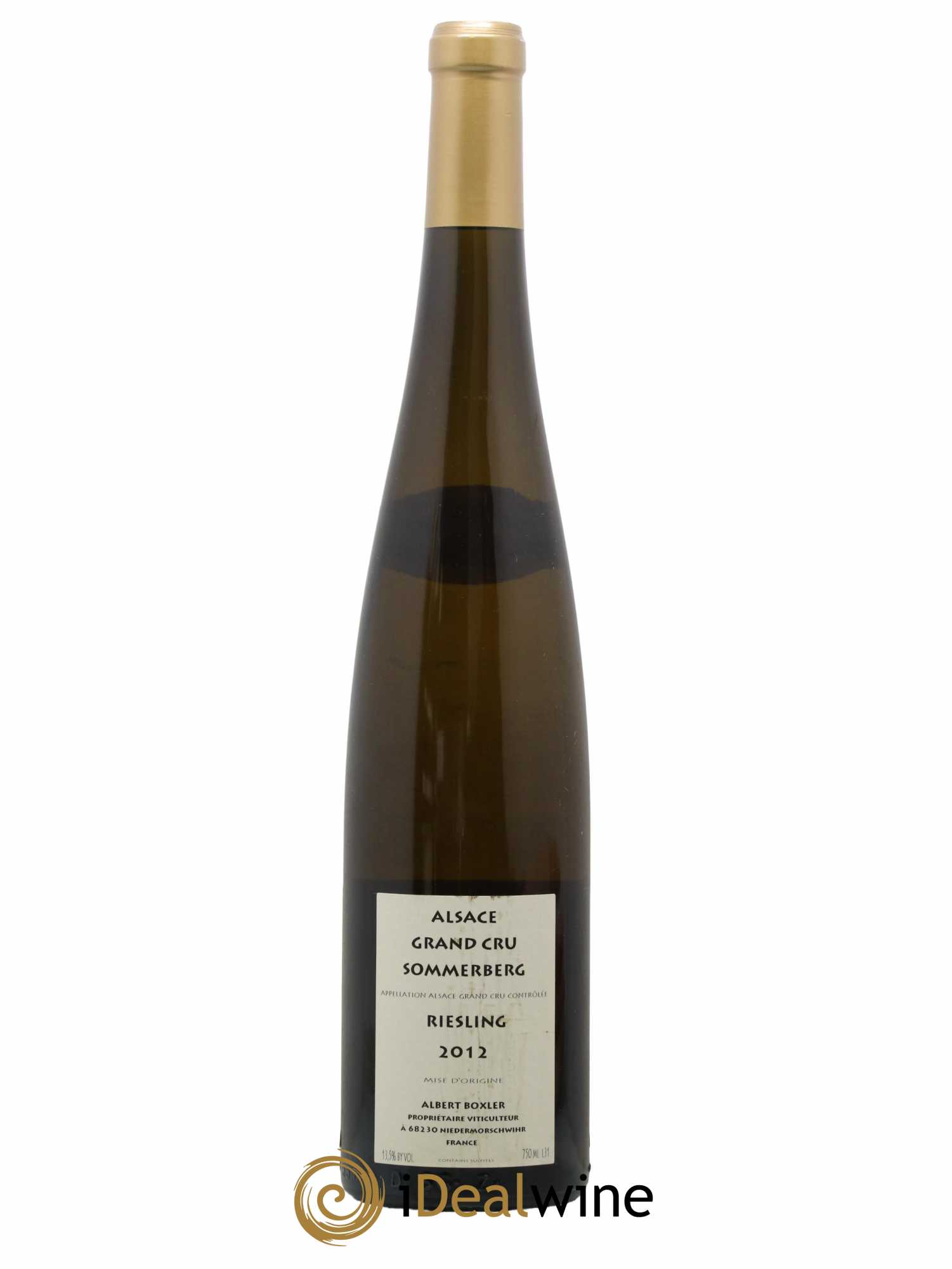 Alsace Riesling Grand Cru Sommerberg Albert Boxler 2012 - Lot de 1 bouteille - 1