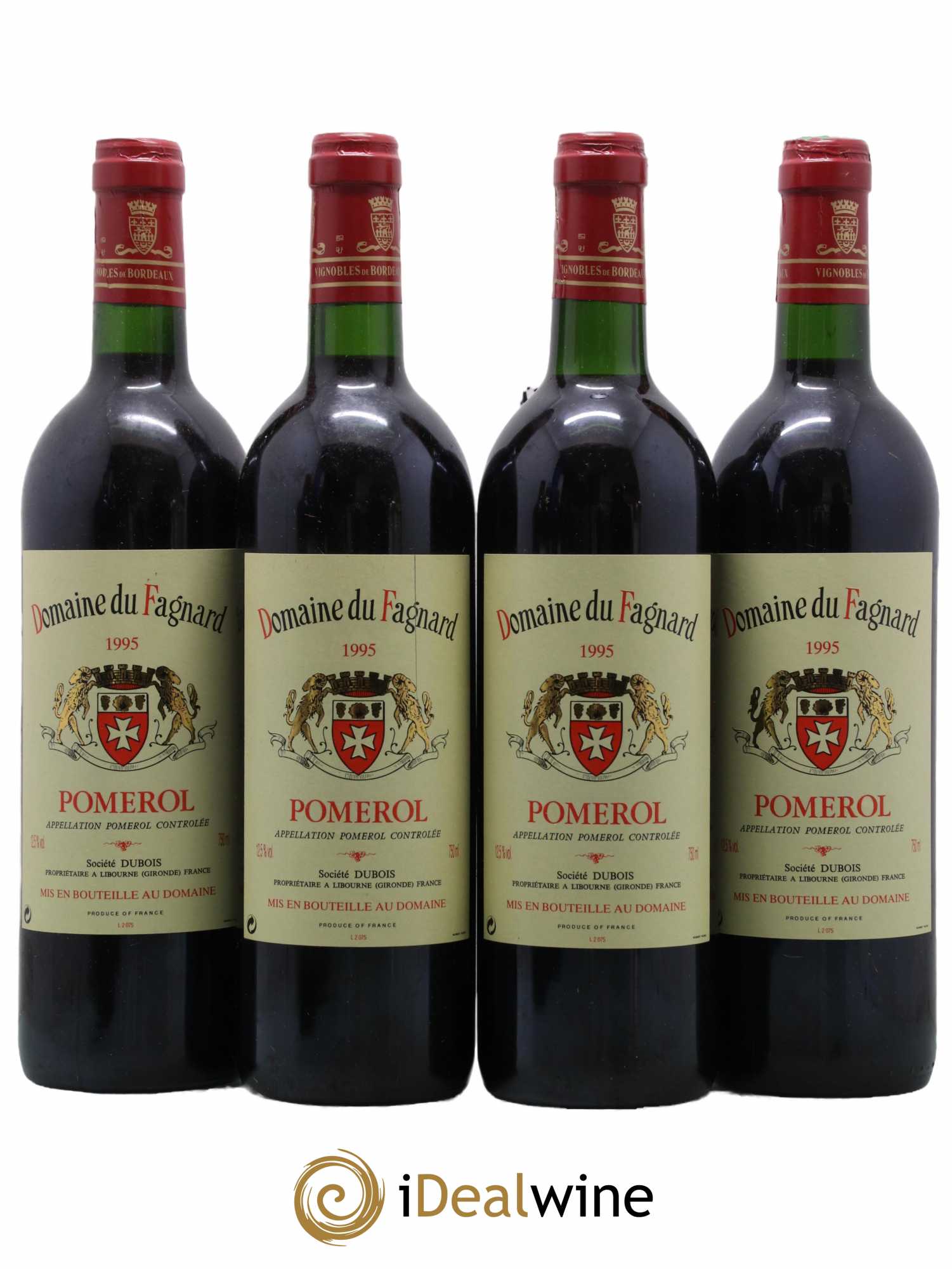 Pomerol Domaine du Fagnard 1995 - Lot de 4 bouteilles - 0