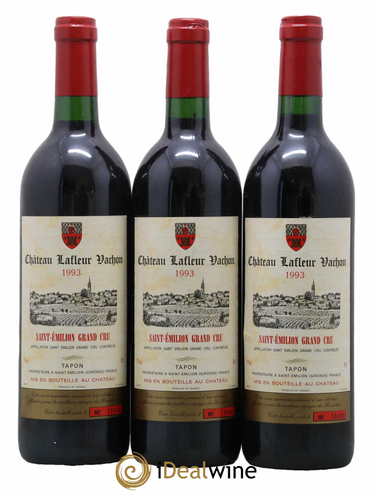 Château Lafleur Vachon 1993 - Lot de 3 bouteilles - 0