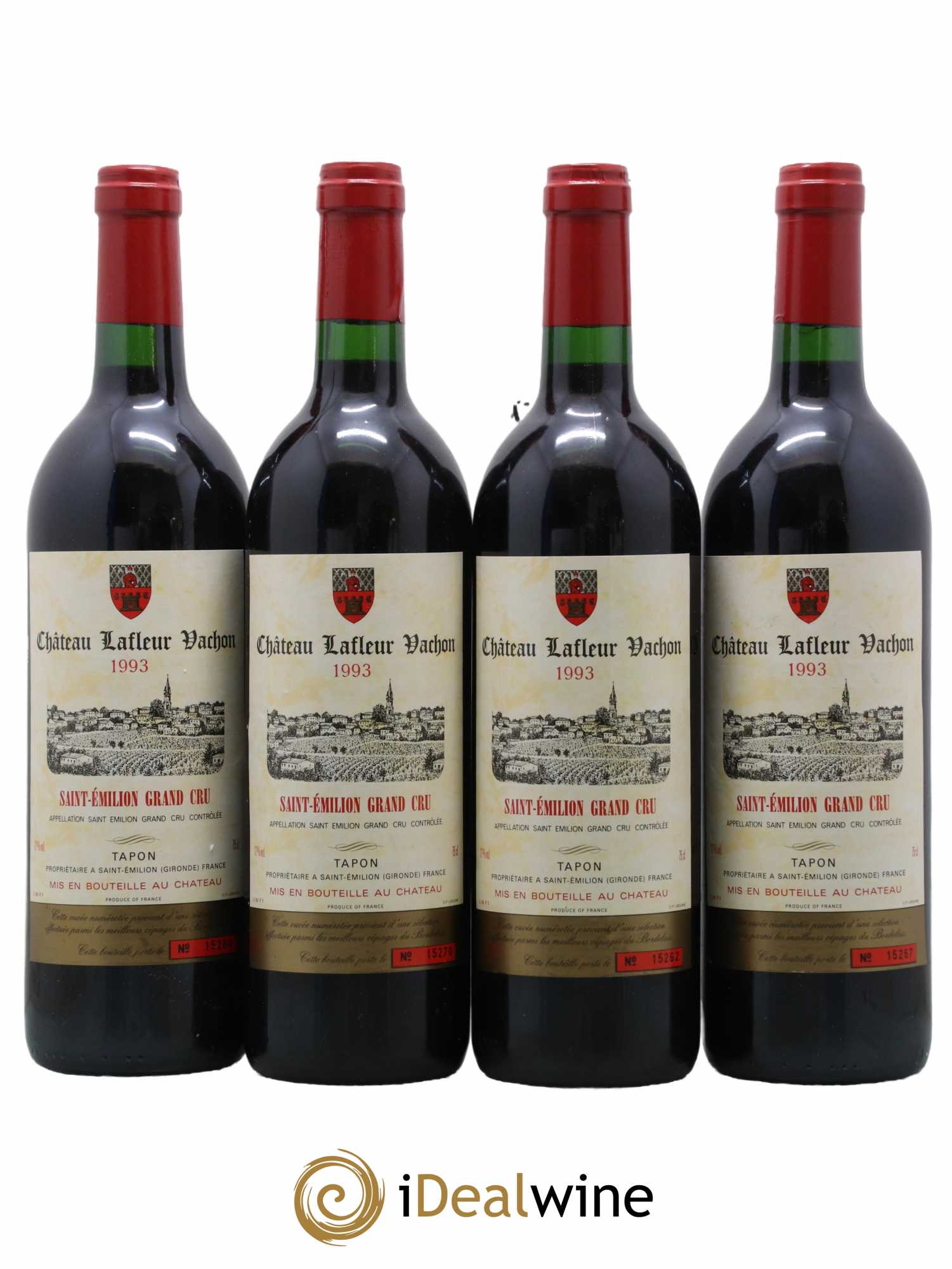 Château Lafleur Vachon 1993 - Lot de 4 bouteilles - 0