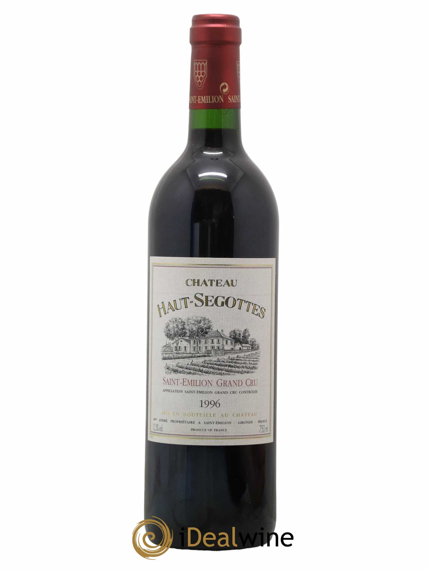 Saint-Émilion Grand Cru Haut Segottes 1996 - Lot de 1 bouteille - 0
