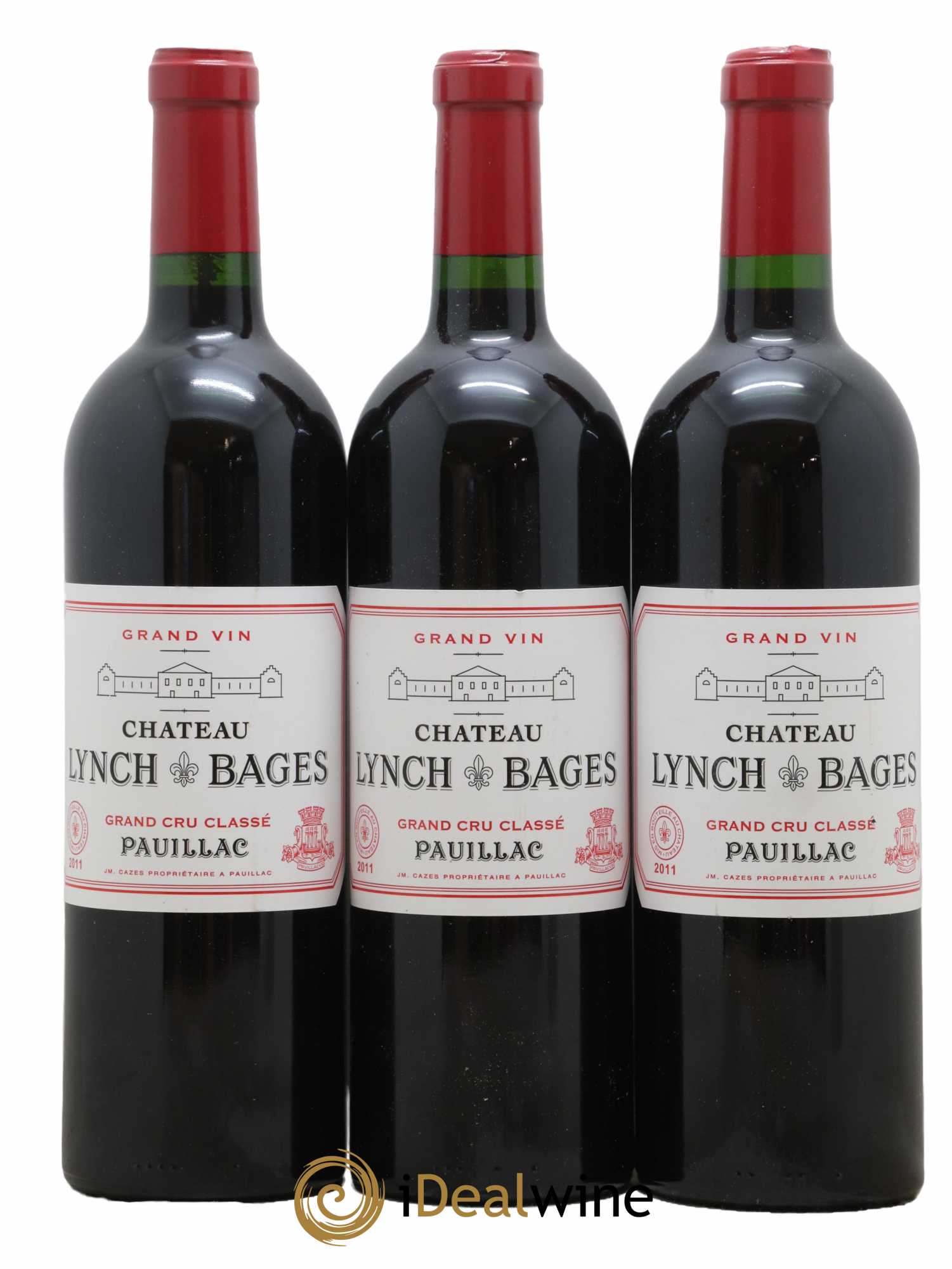 Château Lynch Bages 5ème Grand Cru Classé 2011 - Lot de 3 bouteilles - 0