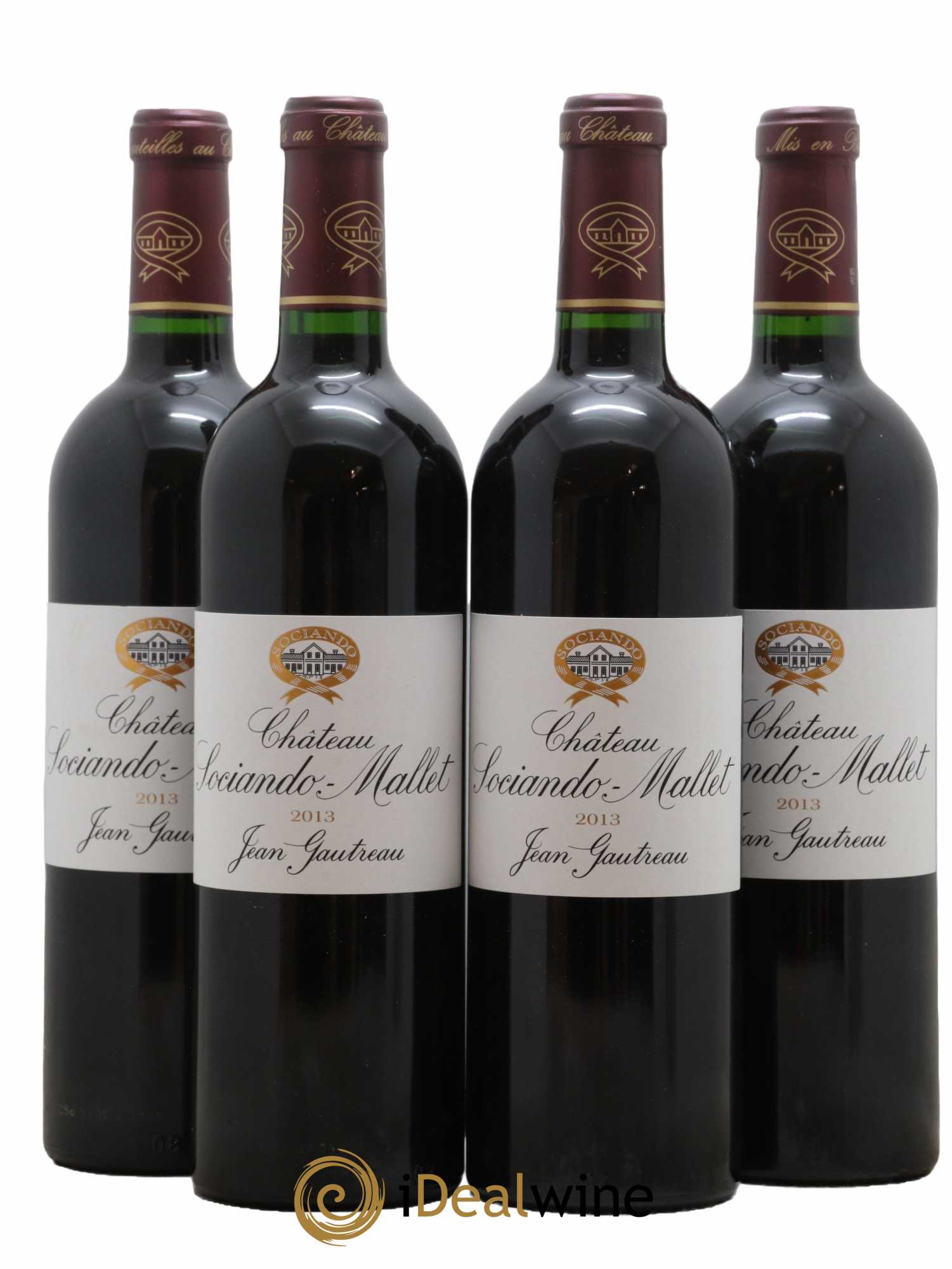 Château Sociando Mallet 2013 - Lot de 4 bouteilles - 0