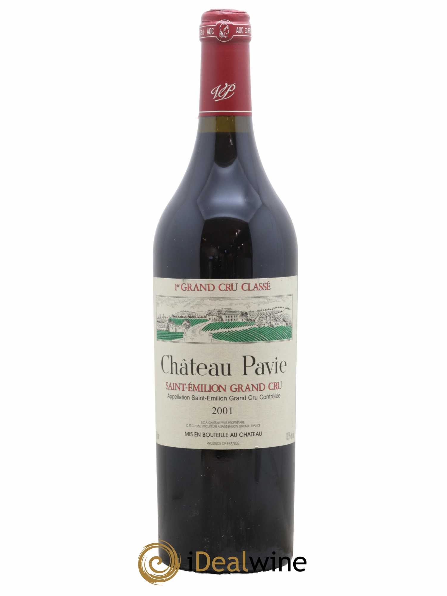 Château Pavie 1er Grand Cru Classé A 2001 - Lot de 1 bouteille - 0