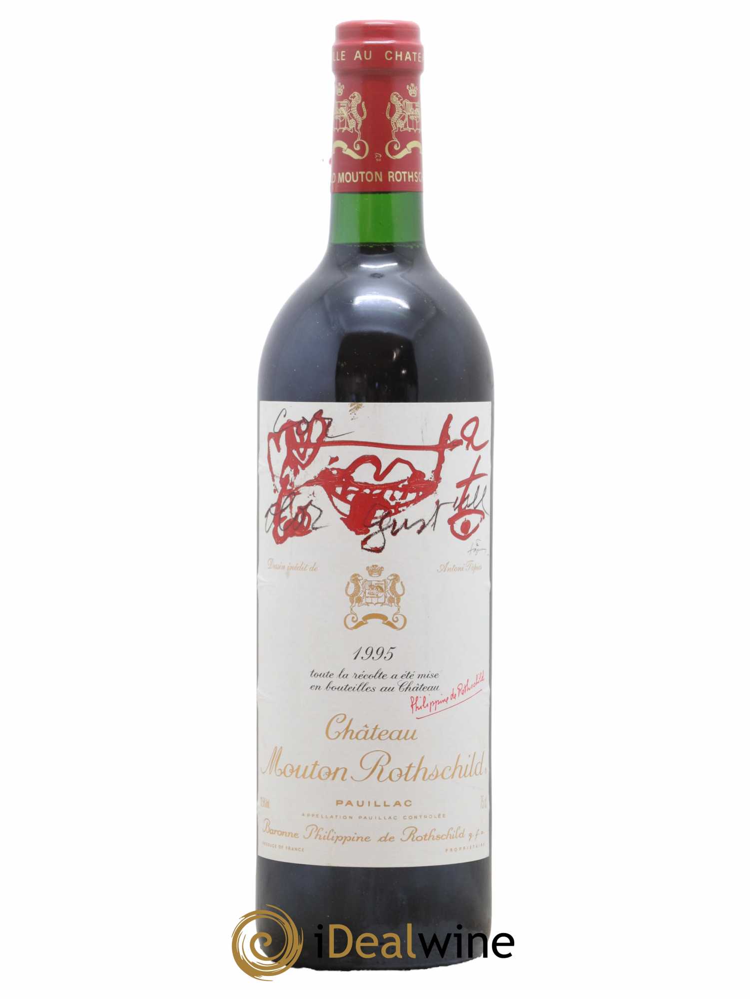 Château Mouton Rothschild 1er Grand Cru Classé 1995 - Lot de 1 bouteille - 0