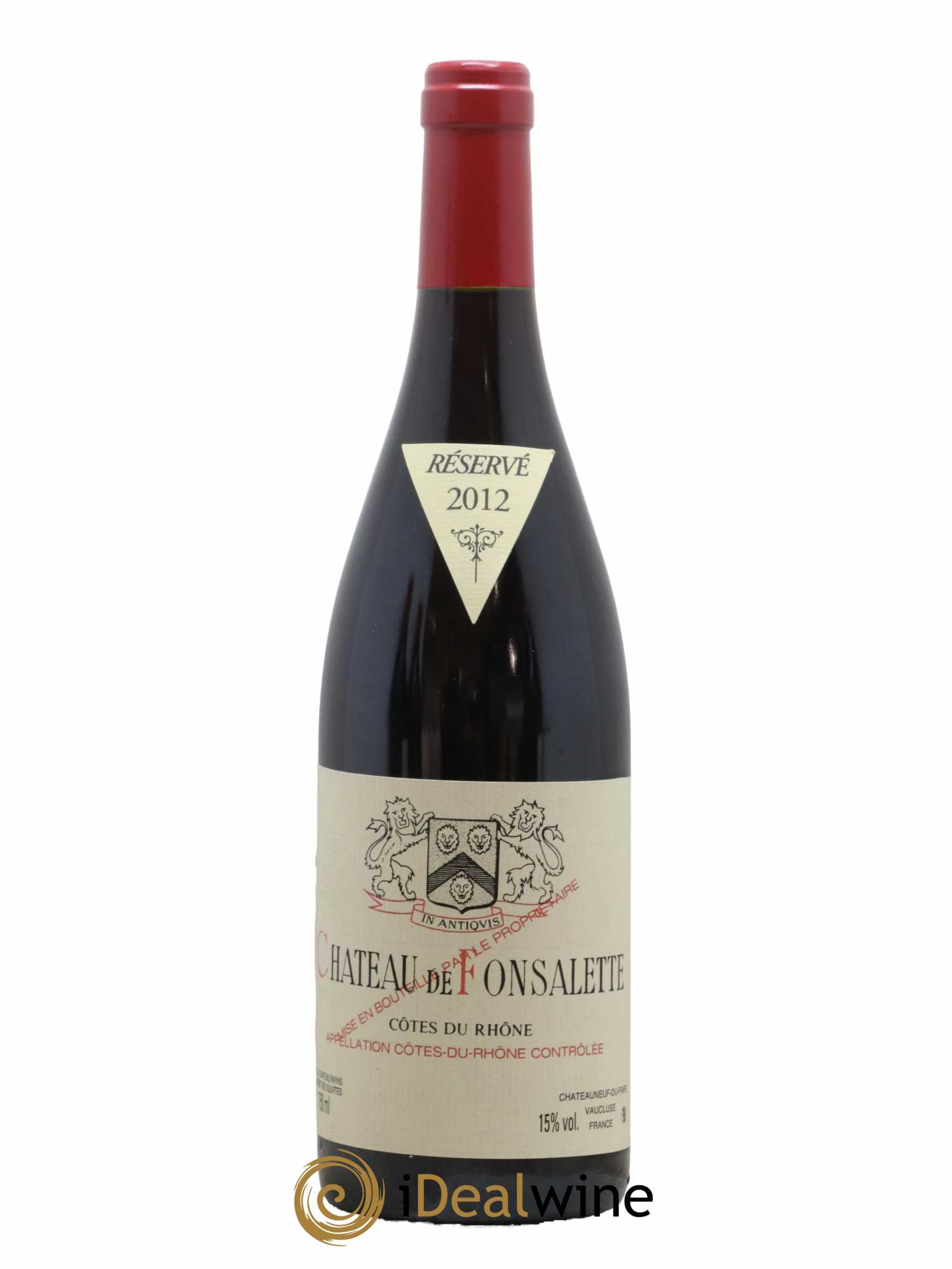 Côtes-du-Rhône Château de Fonsalette Emmanuel Reynaud 2012 - Lot de 1 bouteille - 0