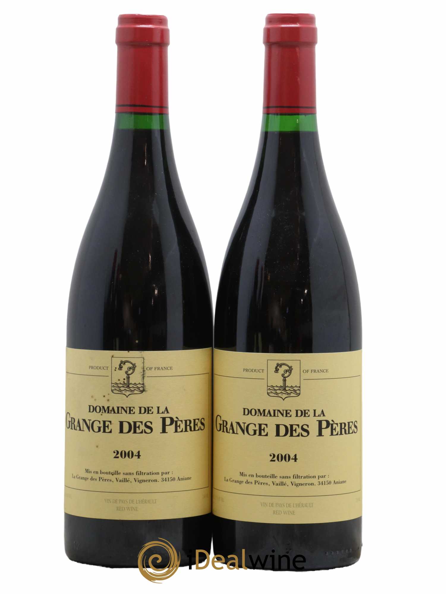 Pays d'Hérault Grange des Pères Laurent Vaillé 2004 - Lot de 2 bouteilles - 0
