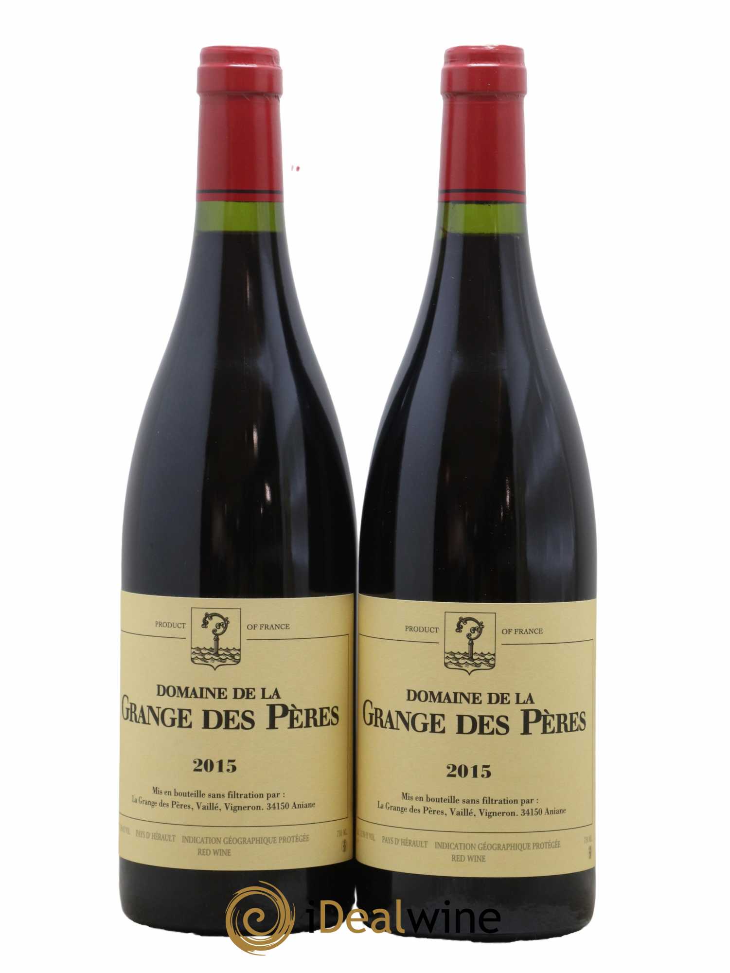 Pays d'Hérault Grange des Pères Laurent Vaillé 2015 - Lot de 2 bouteilles - 0