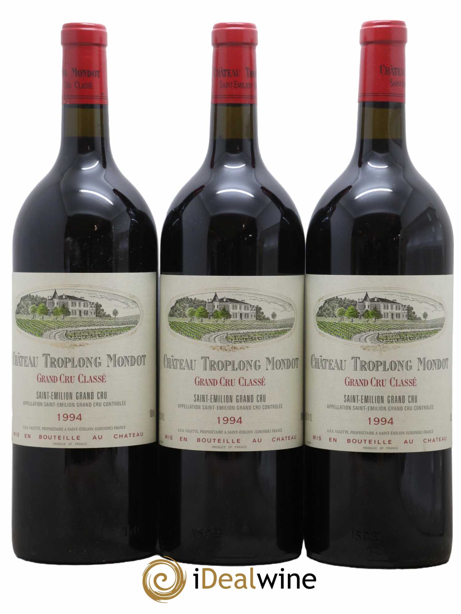 Château Troplong Mondot 1er Grand Cru Classé B 1994 - Lot de 3 magnums - 0