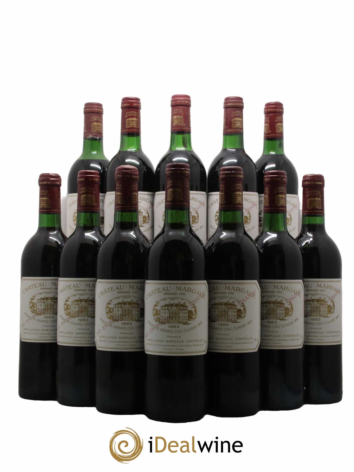 Château Margaux 1er Grand Cru Classé 1982 - Lot de 12 bouteilles - 0