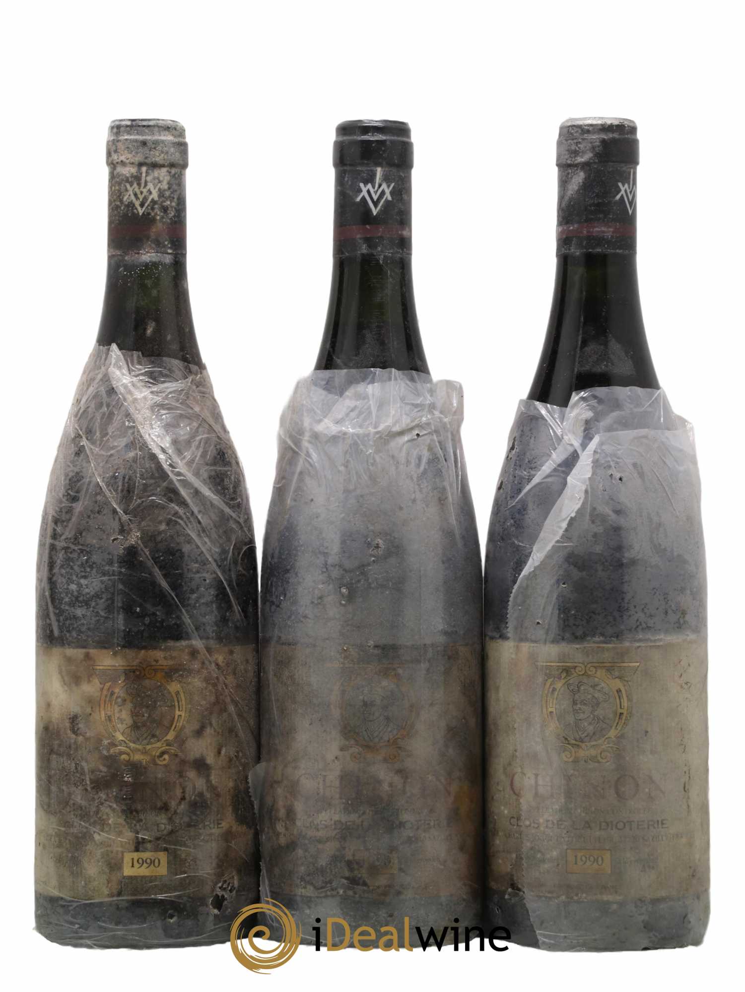Chinon Clos de La Dioterie Charles Joguet 1990 - Lot de 3 bouteilles - 0