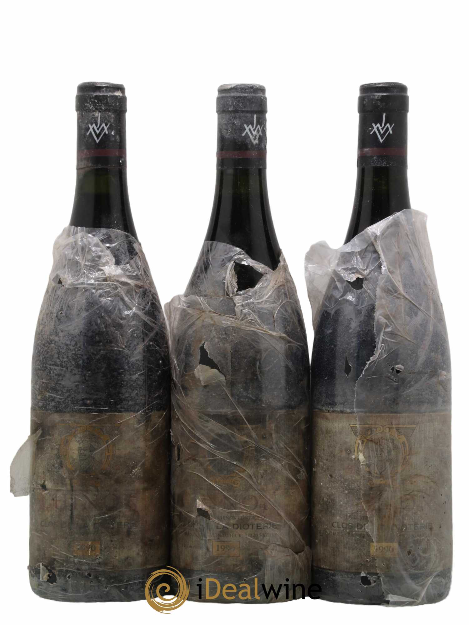 Chinon Clos de La Dioterie Charles Joguet 1990 - Lot de 3 bouteilles - 0