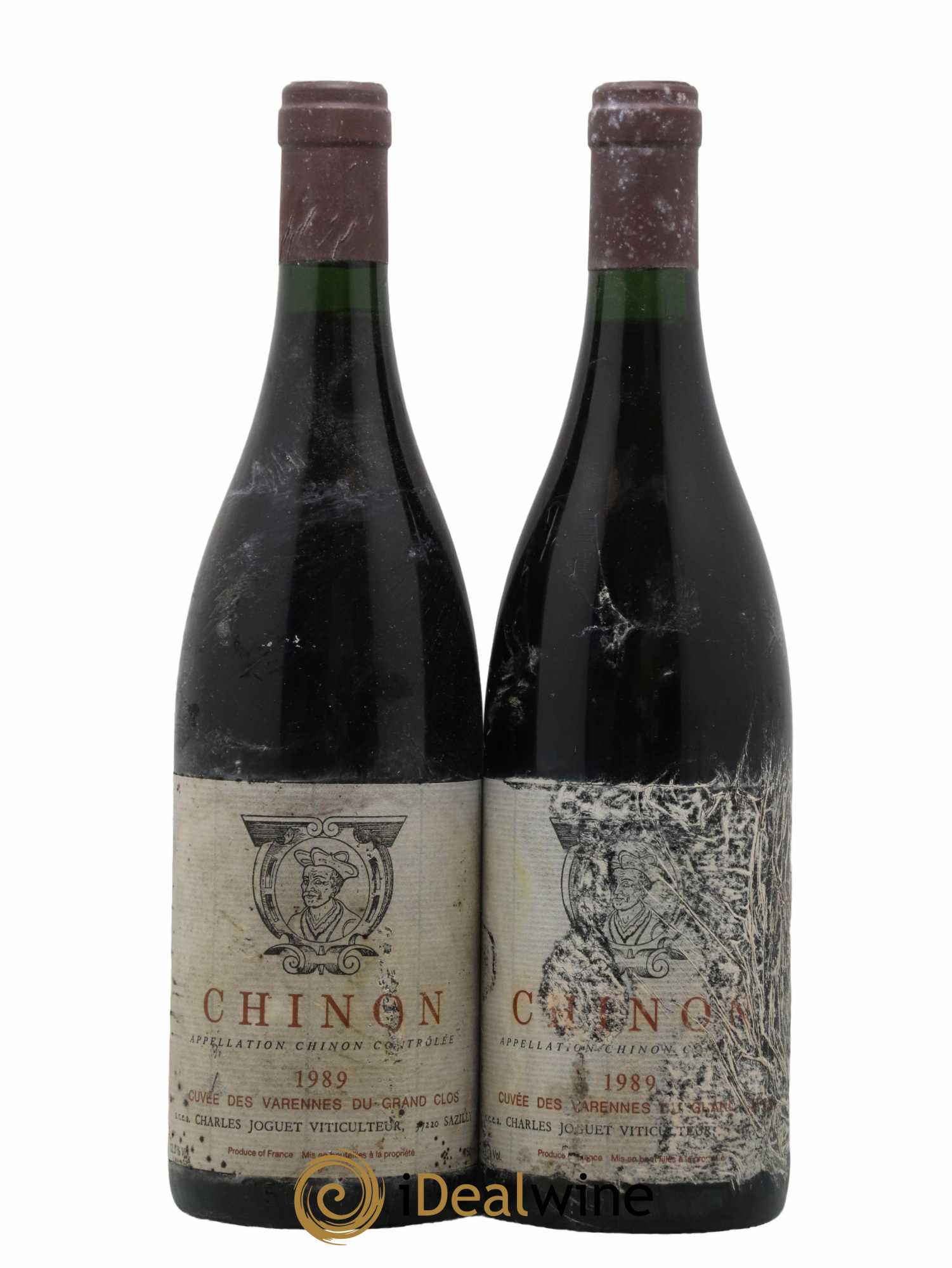 Chinon Les Varennes du Grand Clos Charles Joguet 1989 - Lot de 2 bouteilles - 0