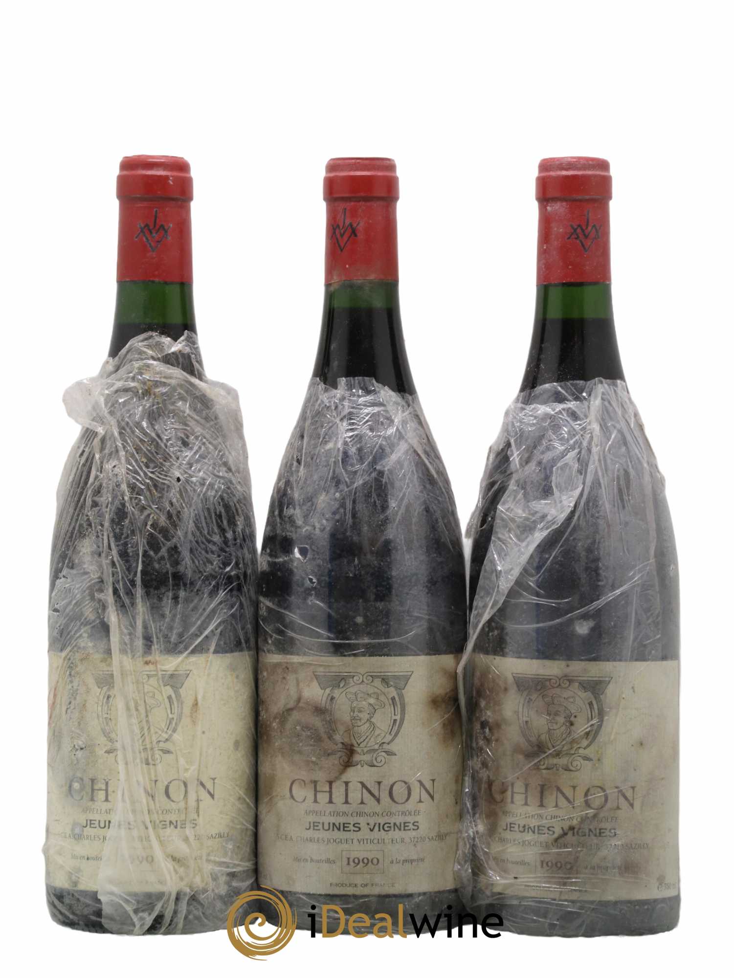 Chinon Jeunes Vignes Domaine Charles Joguet 1990 - Lot de 3 bouteilles - 0
