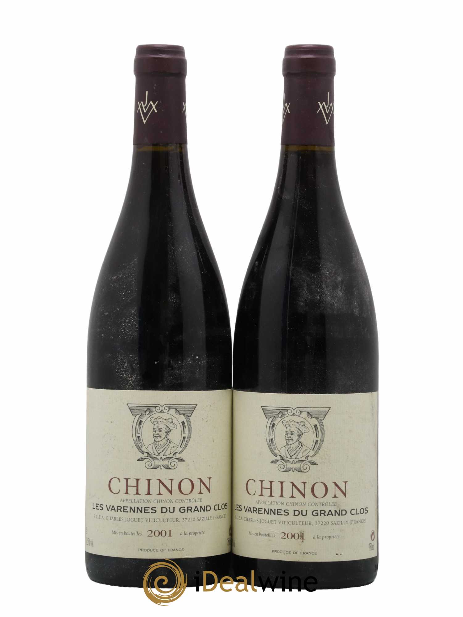 Chinon Les Varennes du Grand Clos Charles Joguet 2001 - Lot de 2 bouteilles - 0