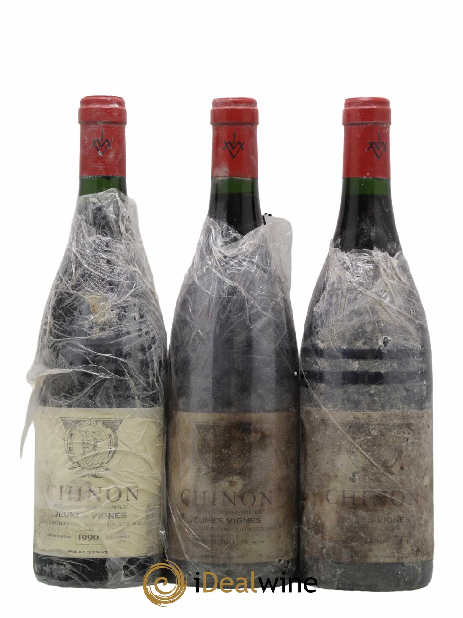 Chinon Jeunes Vignes Domaine Charles Joguet 1990 - Lot de 3 bouteilles - 0