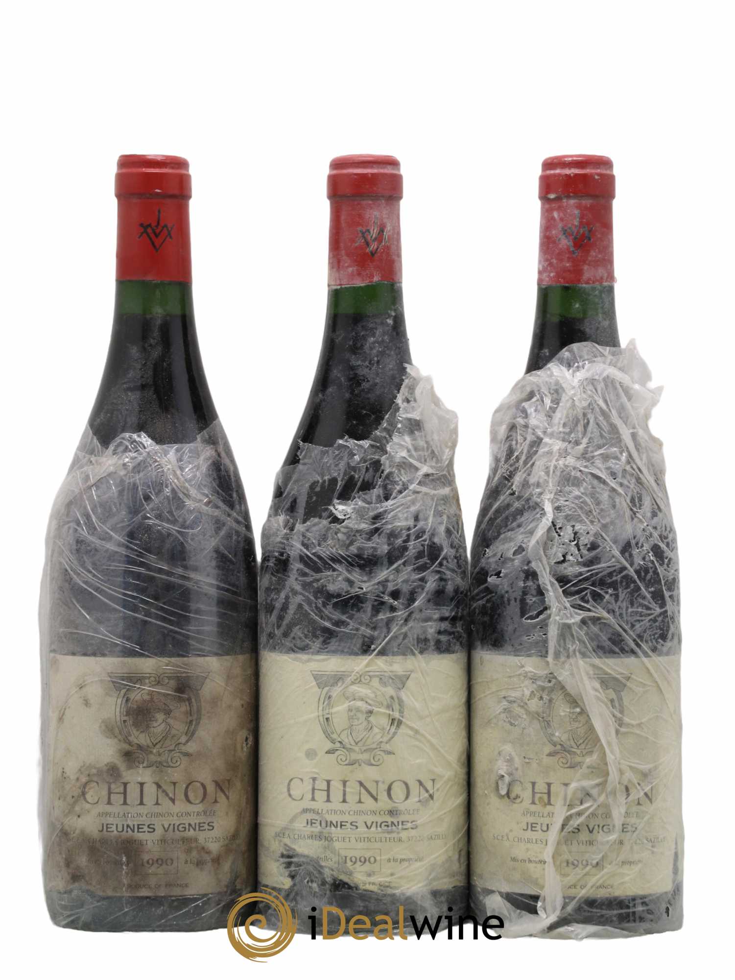 Chinon Jeunes Vignes Domaine Charles Joguet 1990 - Lot de 3 bouteilles - 0