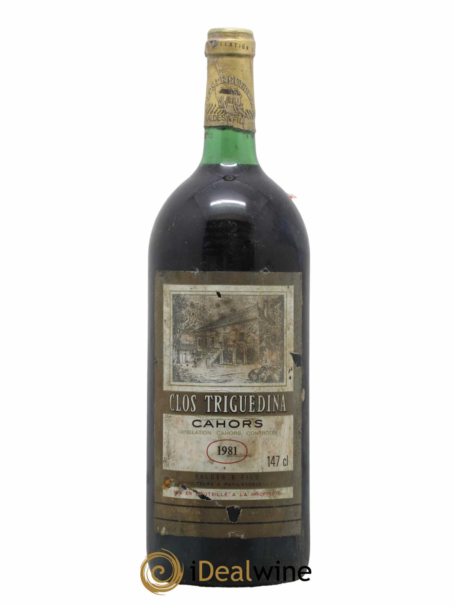 Cahors Clos Triguedina Jean-Luc Baldès 1981 - Lot de 1 magnum - 0