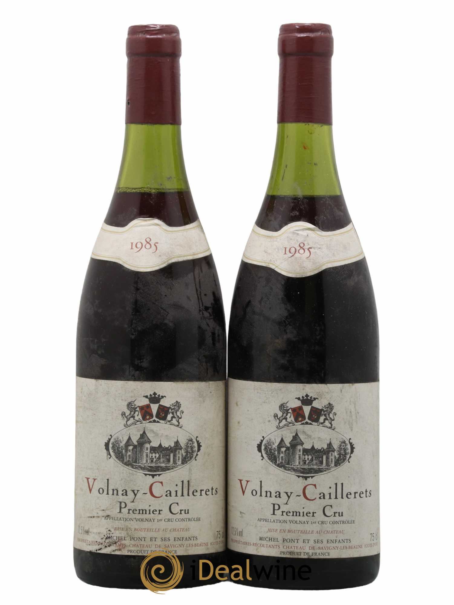 Volnay 1er Cru Caillerets Domaine Michel Pont 1985 - Lot de 2 bouteilles - 0