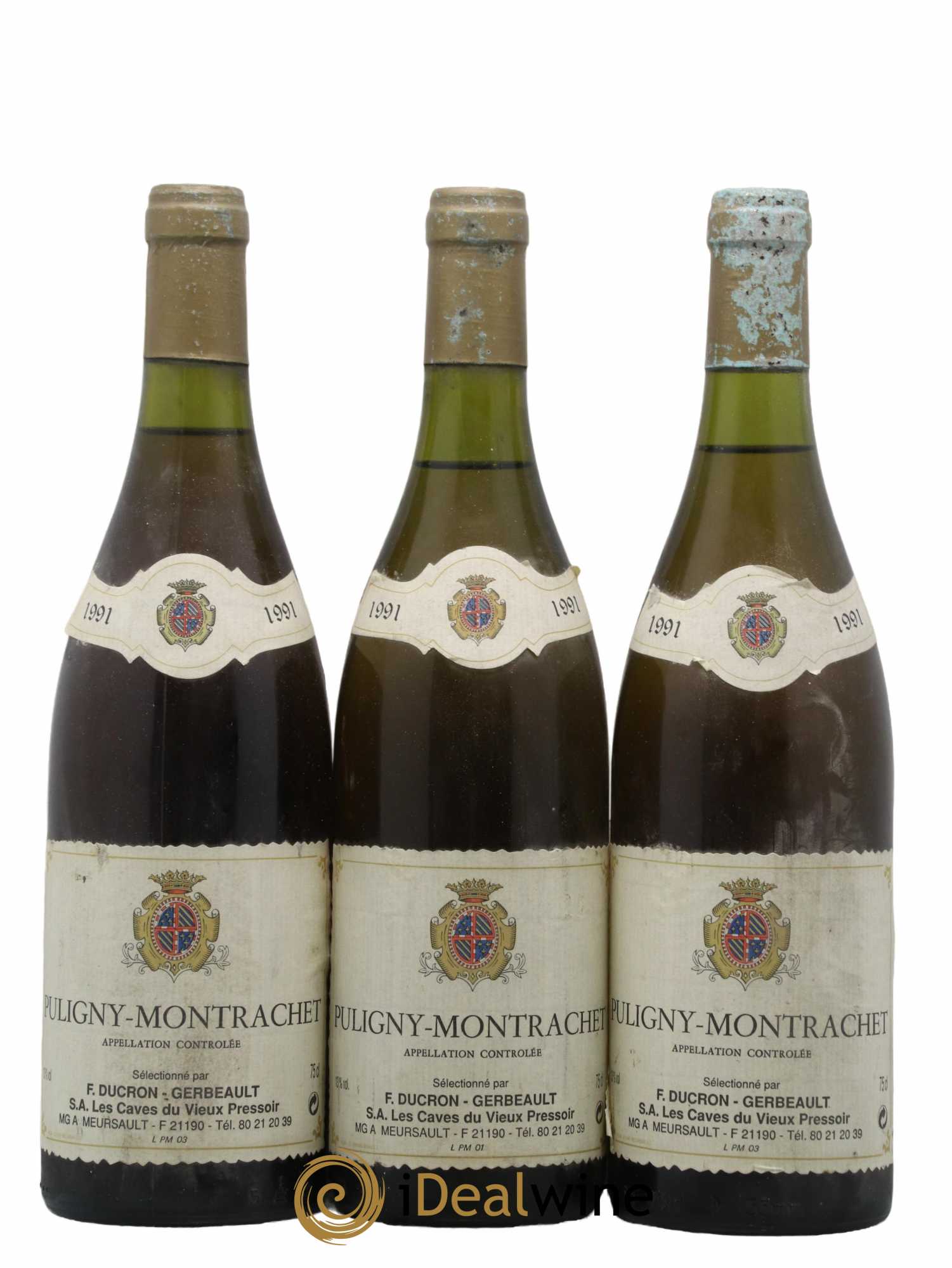 Puligny-Montrachet Domaine Ducron-Gerbeault 1991 - Posten von 3 Flaschen - 0