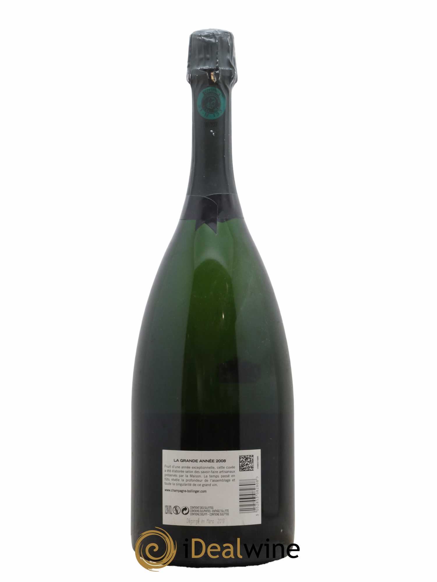Grande Année Brut Bollinger 2008 - Posten von 1 Magnum - 1