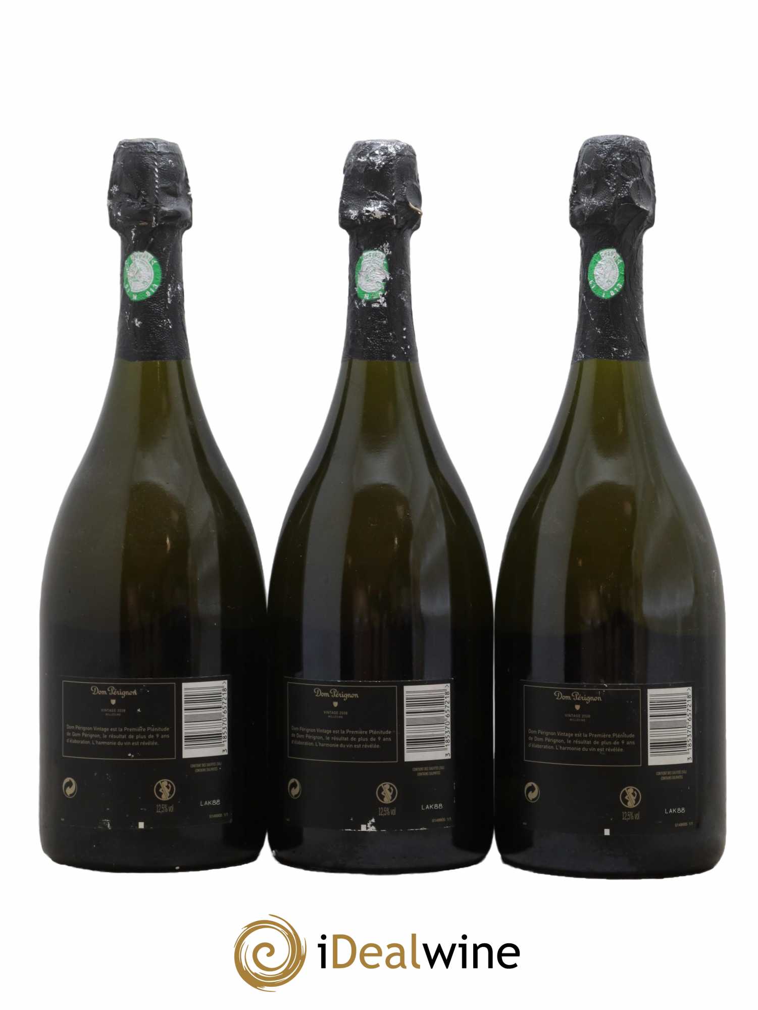 Brut Dom Pérignon 2008 - Lot de 3 bouteilles - 1