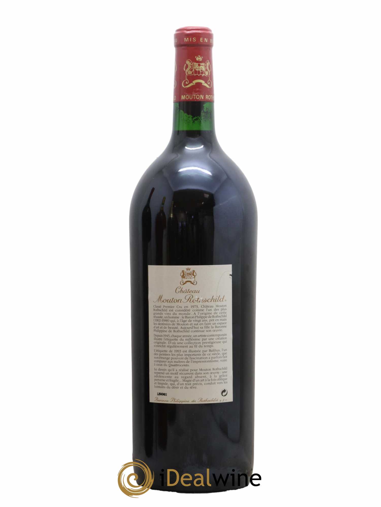 Château Mouton Rothschild 1er Grand Cru Classé 1993 - Posten von 1 Magnum - 1