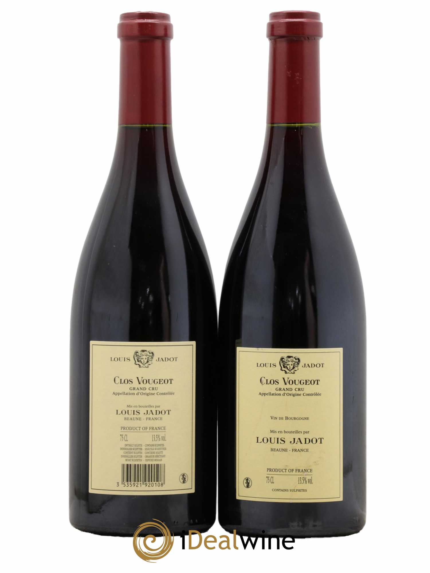 Clos de Vougeot Grand Cru Louis Jadot (Domaine) 2014 - Lot de 2 bouteilles - 1