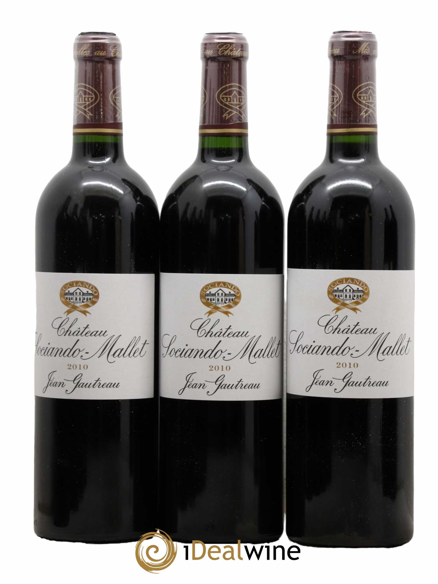Château Sociando Mallet 2010 - Lot of 12 bottles - 2
