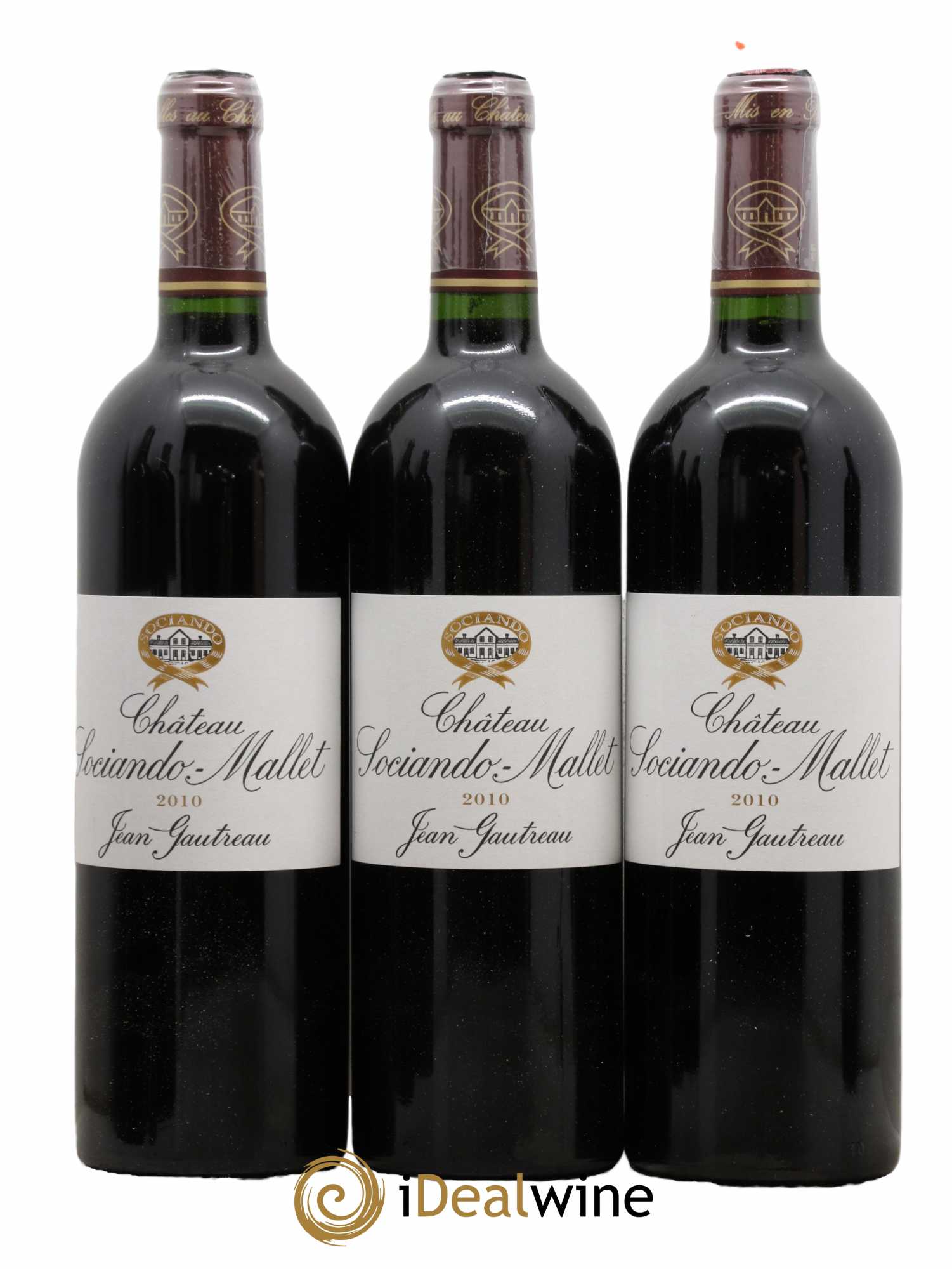 Château Sociando Mallet 2010 - Lot of 12 bottles - 3