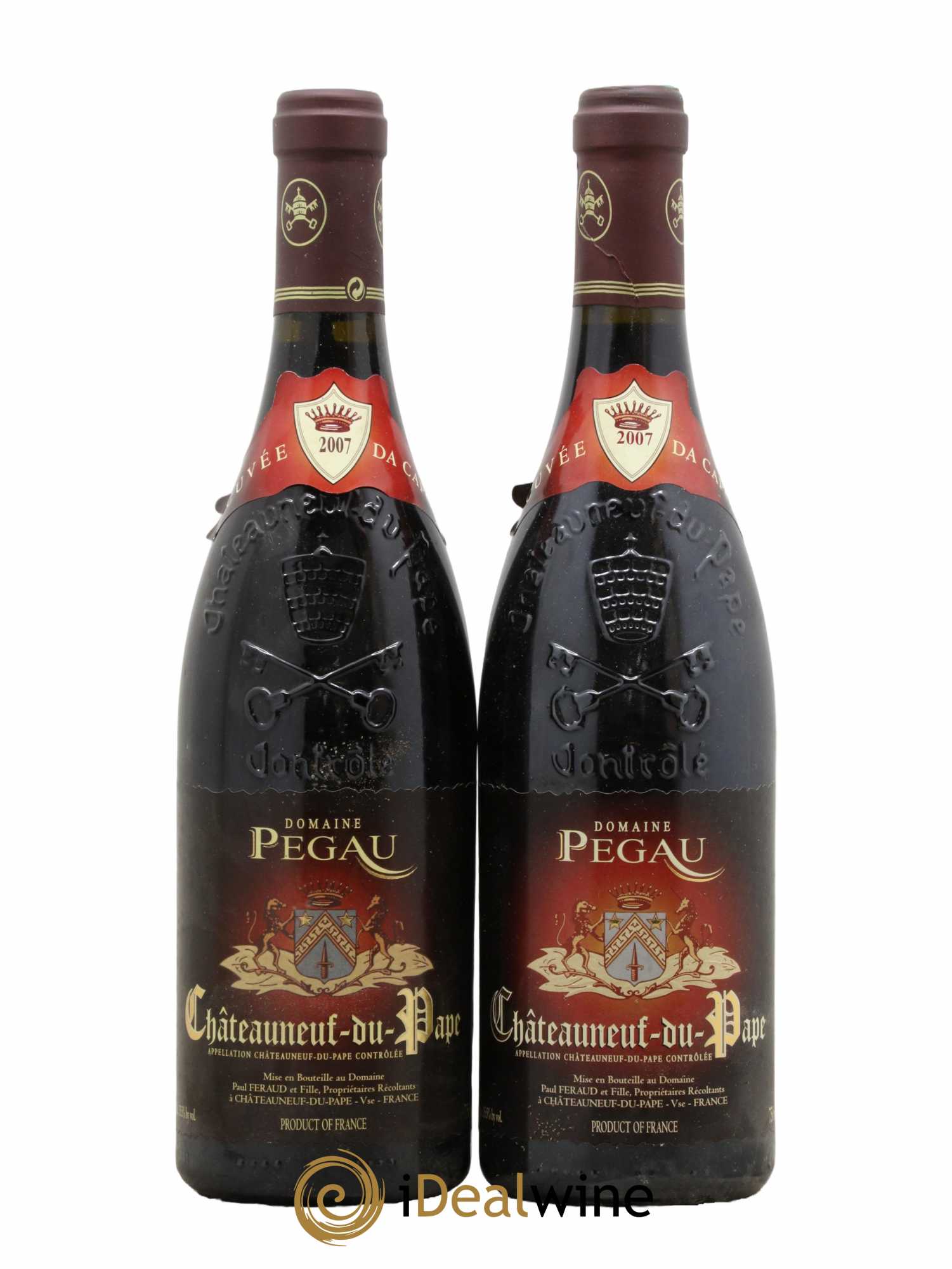 Châteauneuf-du-Pape Domaine du Pégau Cuvée Da Capo Paul et Laurence Féraud 2007 - Lot de 2 bouteilles - 0