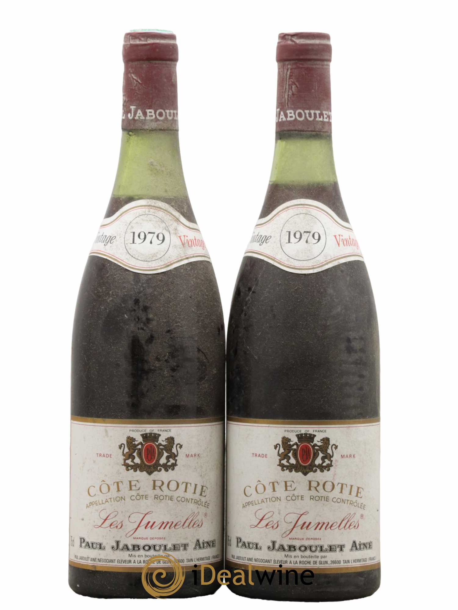 Côte-Rôtie Les Jumelles Paul Jaboulet Ainé 1979 - Lotto di 2 bottiglie - 0