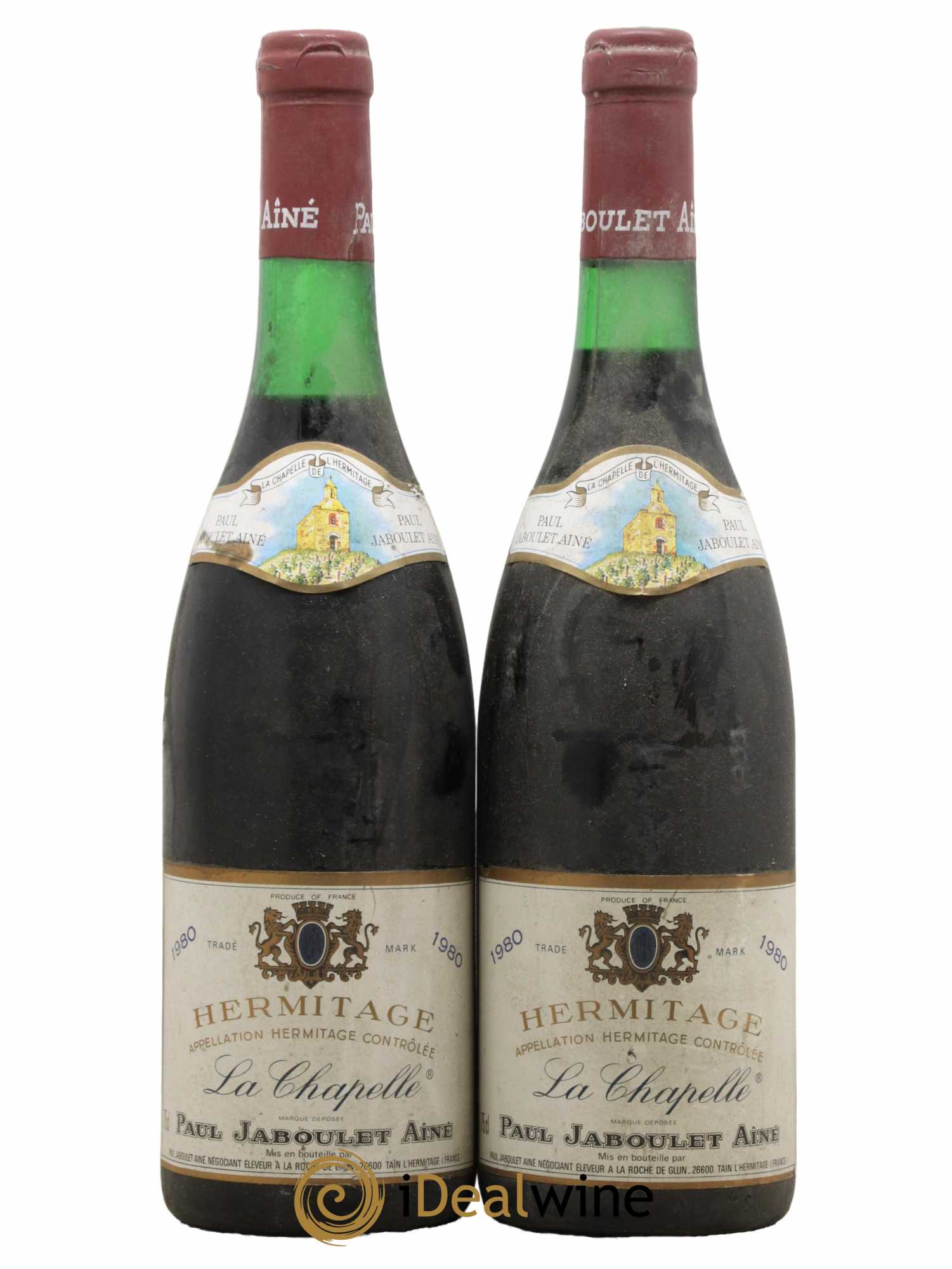 Hermitage La Chapelle Paul Jaboulet Ainé 1980 - Lot de 2 bouteilles - 0