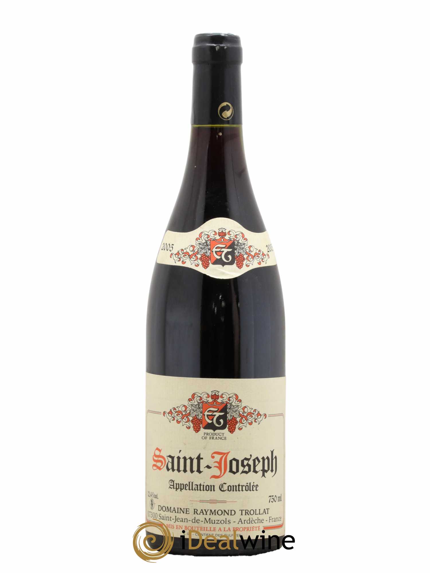 Saint-Joseph Raymond Trollat 2005 - Lot de 1 bouteille - 0