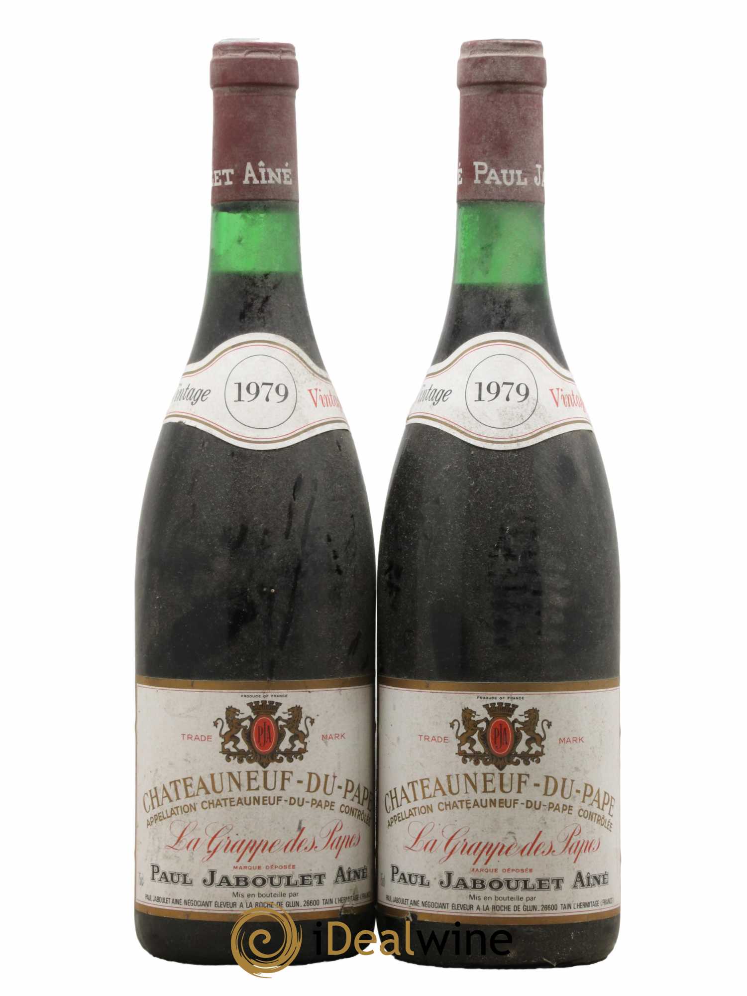Châteauneuf-du-Pape La Grappe Des Papes Domaine Jaboulet 1979 - Lot de 2 bouteilles - 0