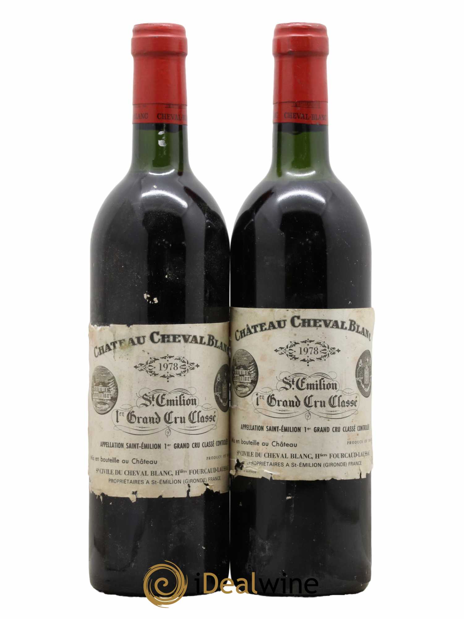 Château Cheval Blanc 1er Grand Cru Classé A 1978 - Lot de 2 bouteilles - 0