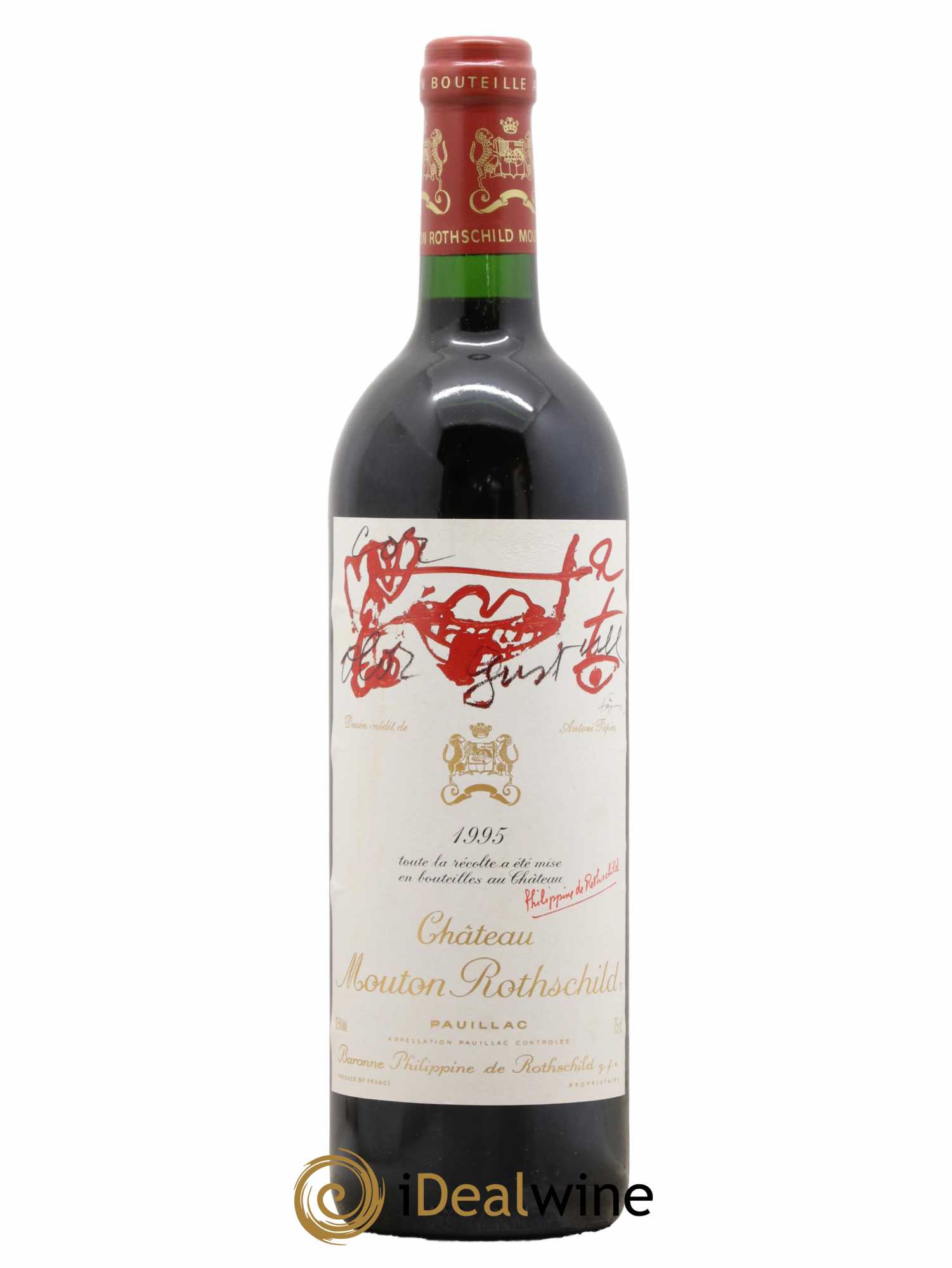 Château Mouton Rothschild 1er Grand Cru Classé 1995 - Lot de 1 bouteille - 0