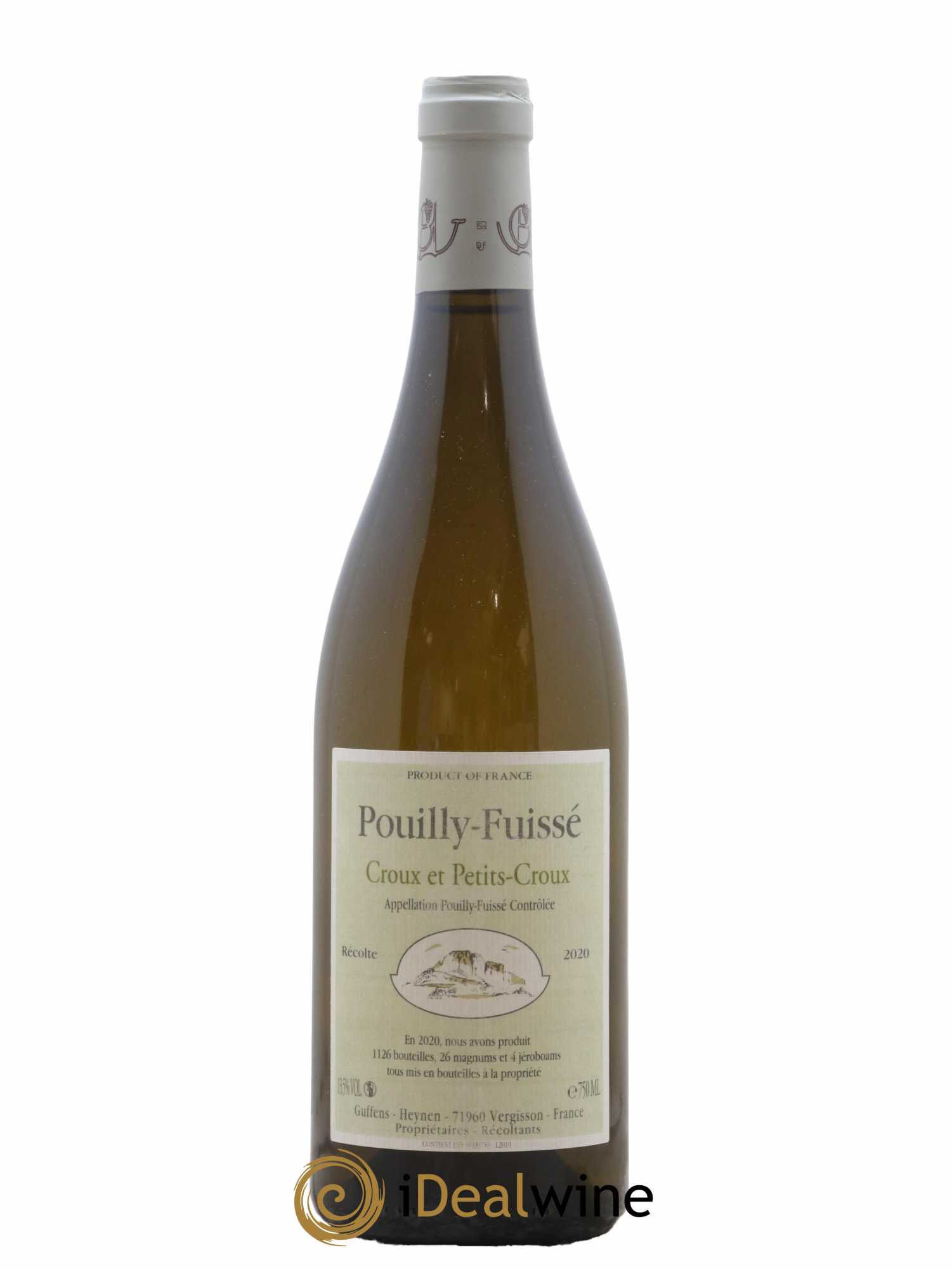 Pouilly Fuissé Croux et Petits croux Guffens-Heynen 2020 - Lot of 1 bottle - 0
