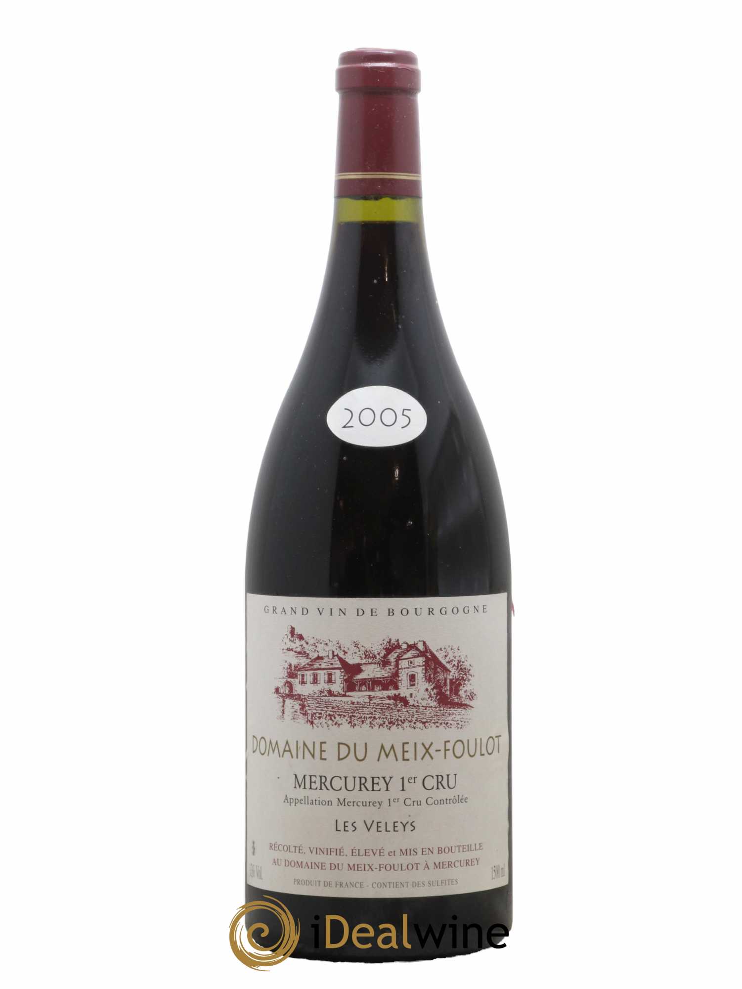 Mercurey 1er Cru Les Veleys Domaine Meix Foulot 2005 - Lot de 1 magnum - 0