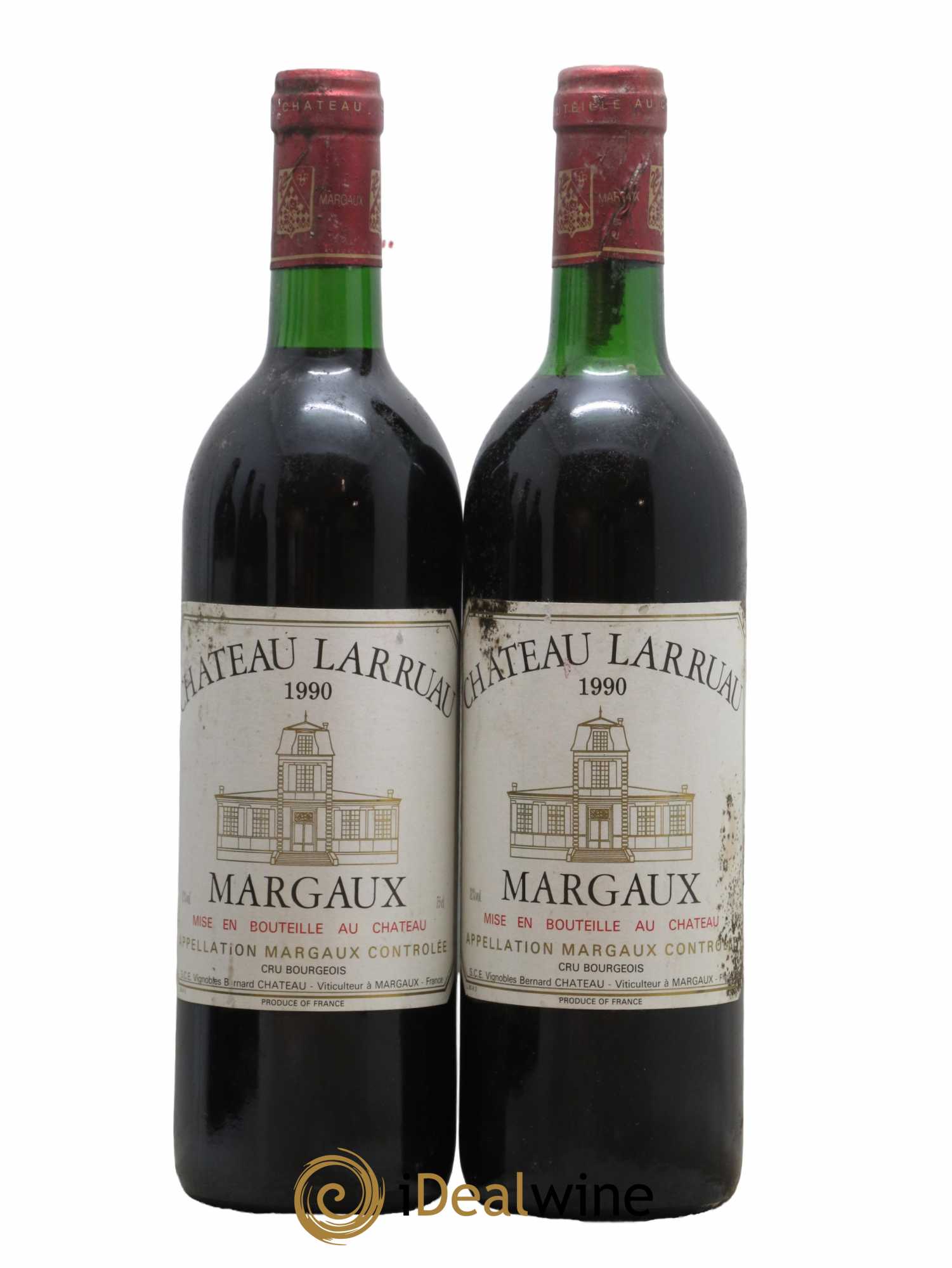 Château Larruau 1990 - Lot de 2 bouteilles - 0