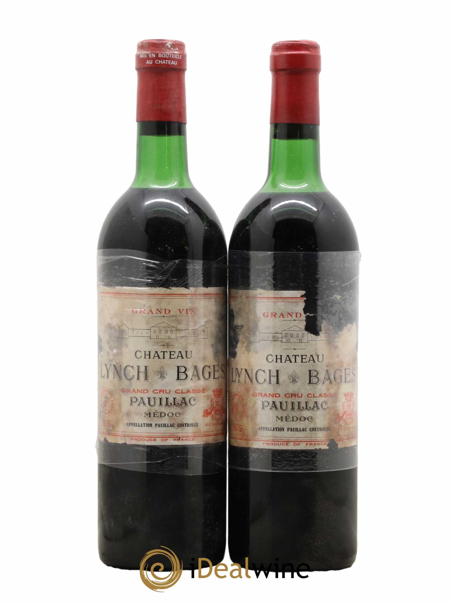 Château Lynch Bages 5ème Grand Cru Classé 1975 - Lot de 2 bouteilles - 0