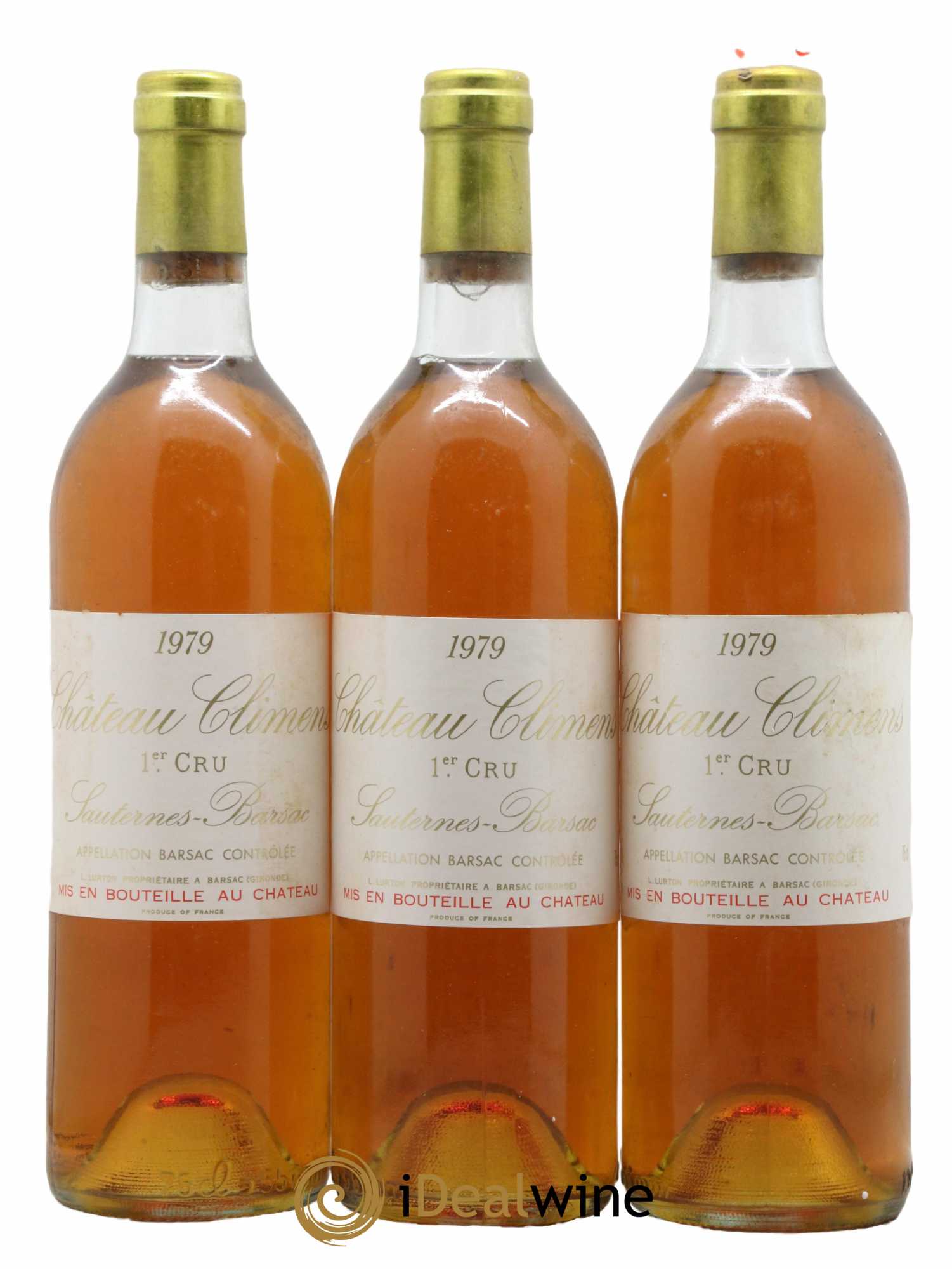 Château Climens 1er Grand Cru Classé 1979 - Lotto di 3 bottiglie - 0