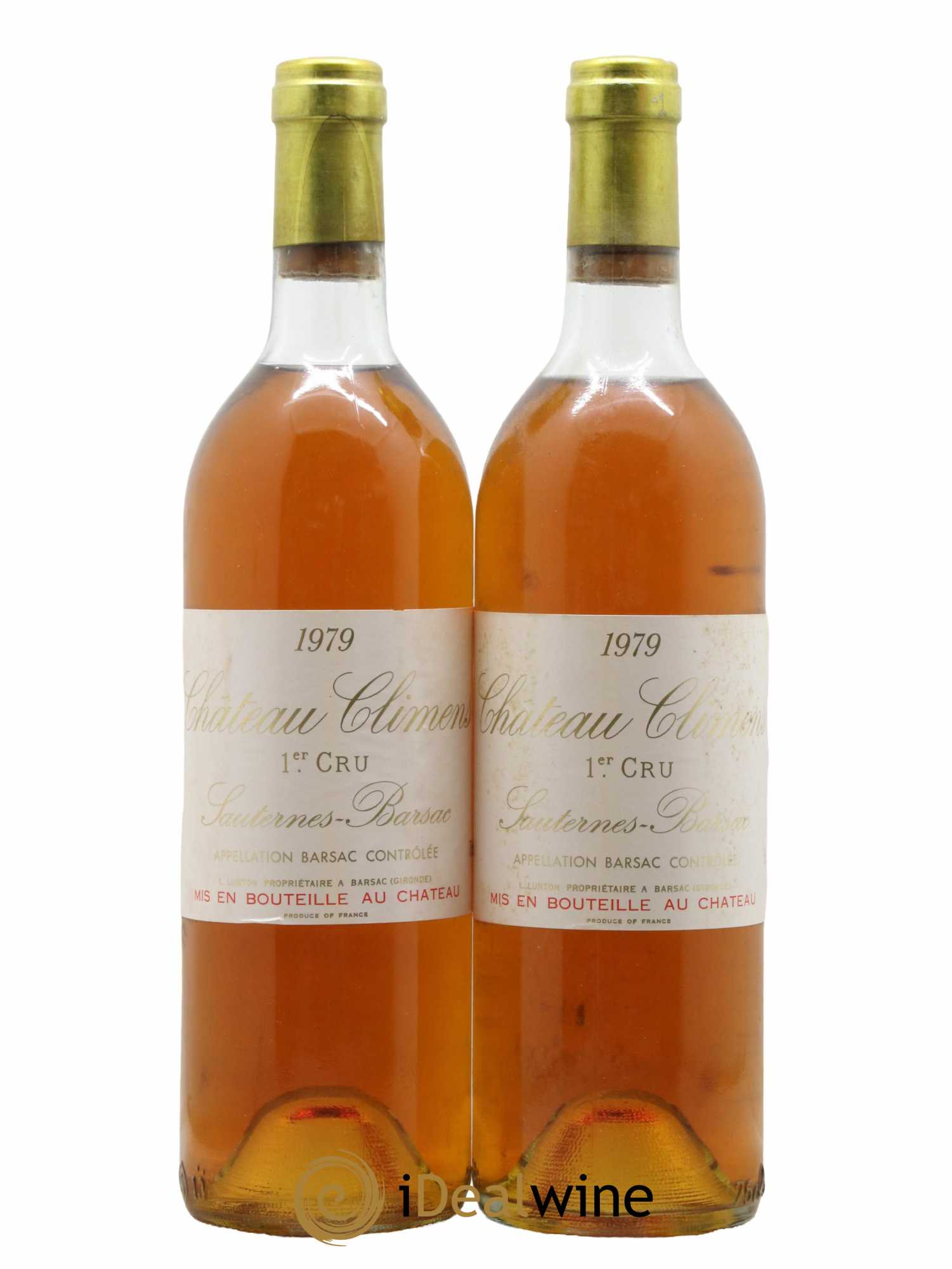 Château Climens 1er Grand Cru Classé 1979 - Lotto di 2 bottiglie - 0