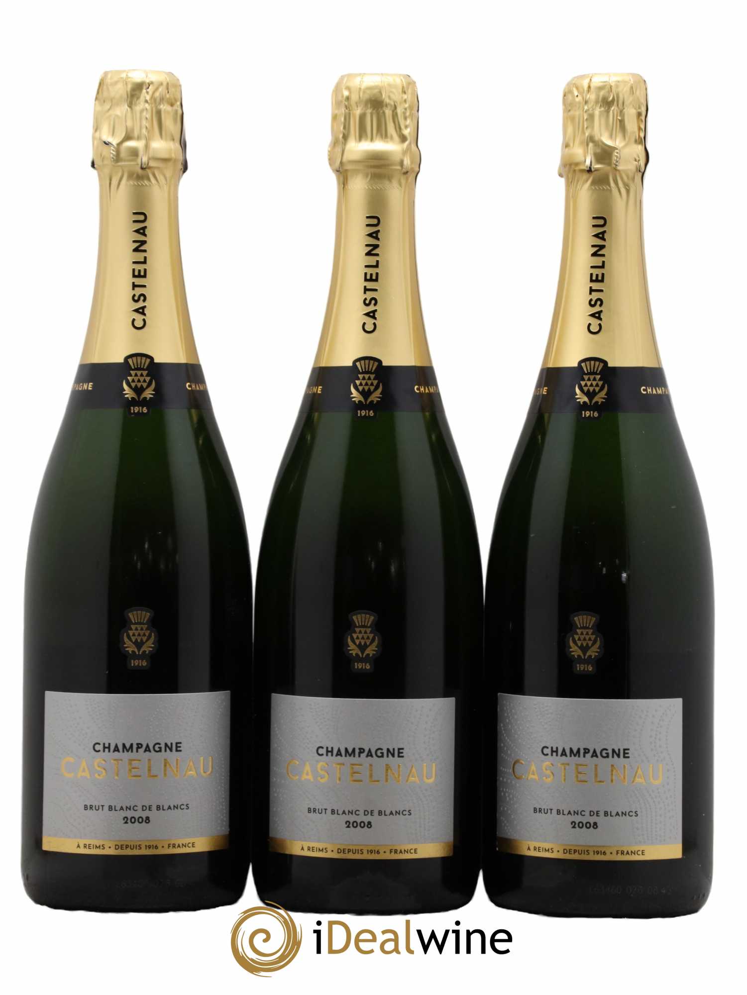 Blanc de Blancs Castelnau 2008 - Lot de 3 bouteilles - 0